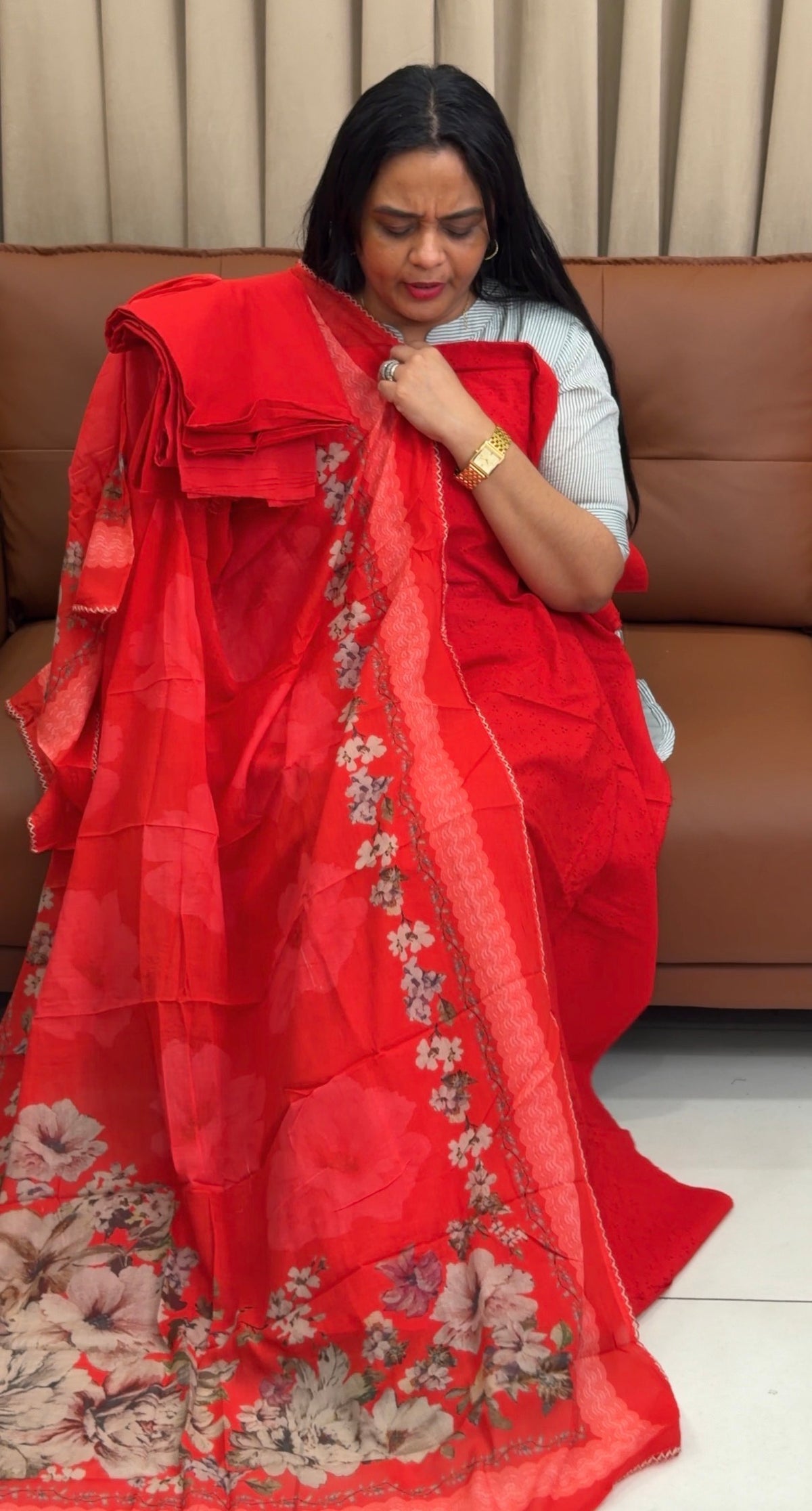 HAKOBA COTTON UNSTITCHED SALWAR SUITS - IHA 35302