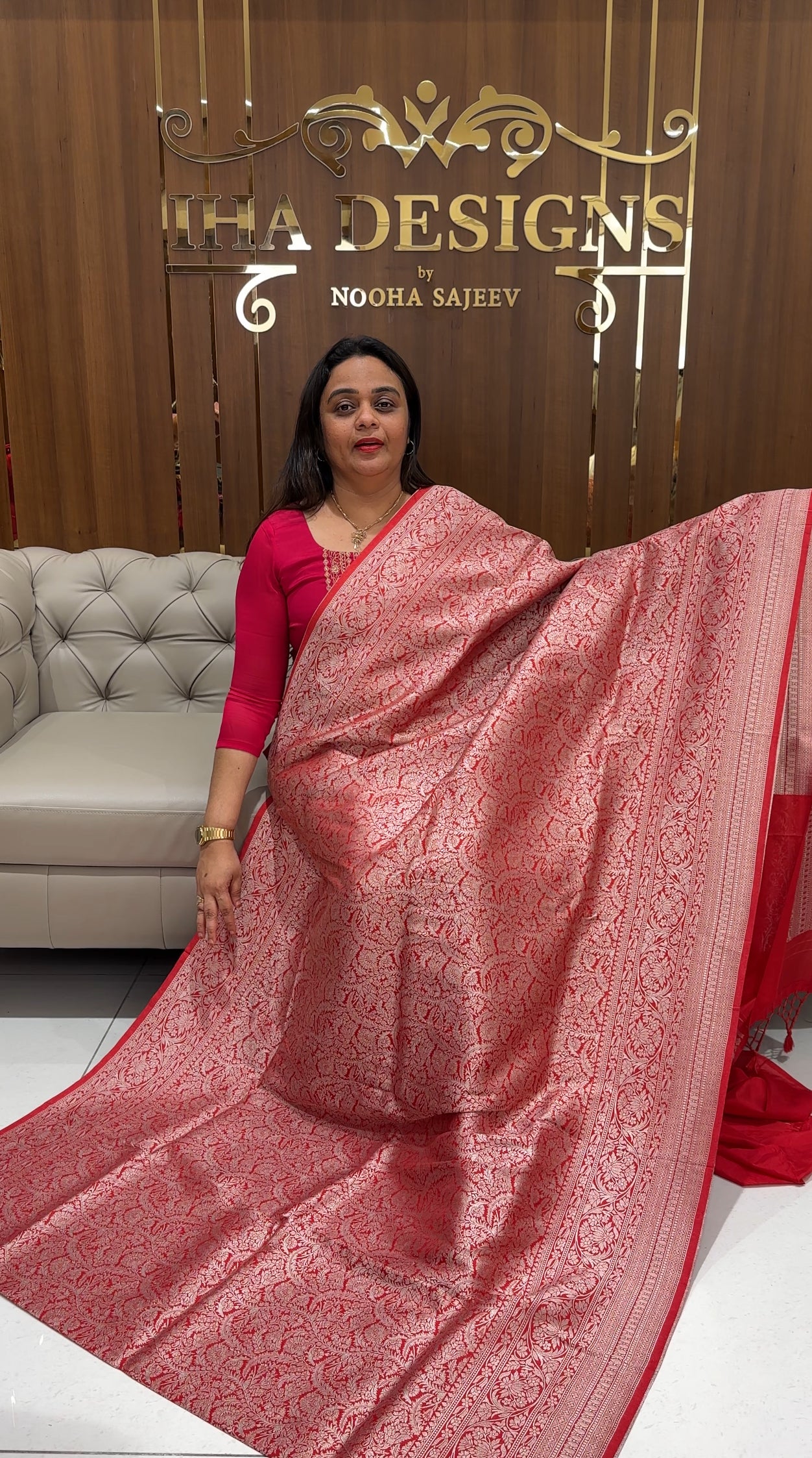 SEMI KATAN SAREES - IHA 23221