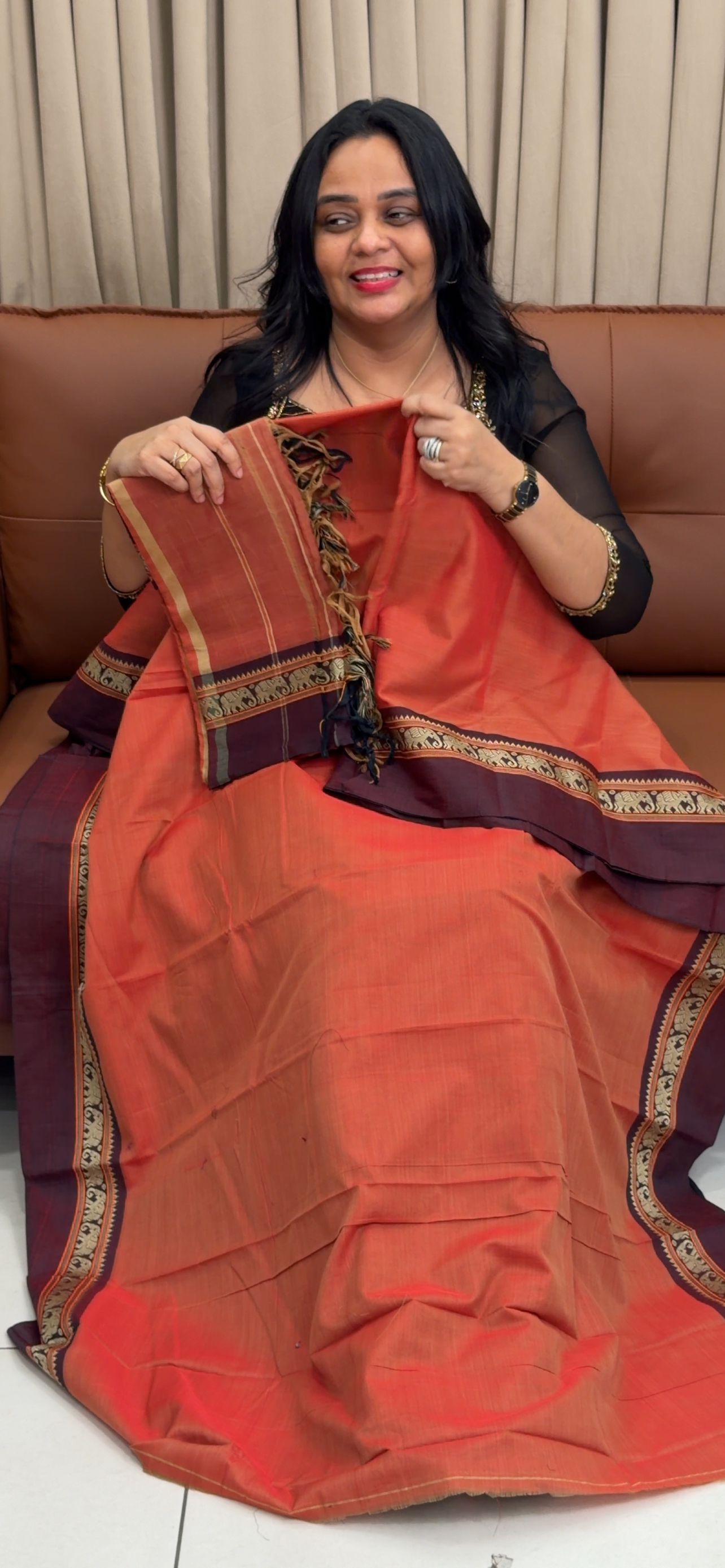 HANDLOOM COTTON UNSTITCHED SALWAR SUITS - IHA 35044