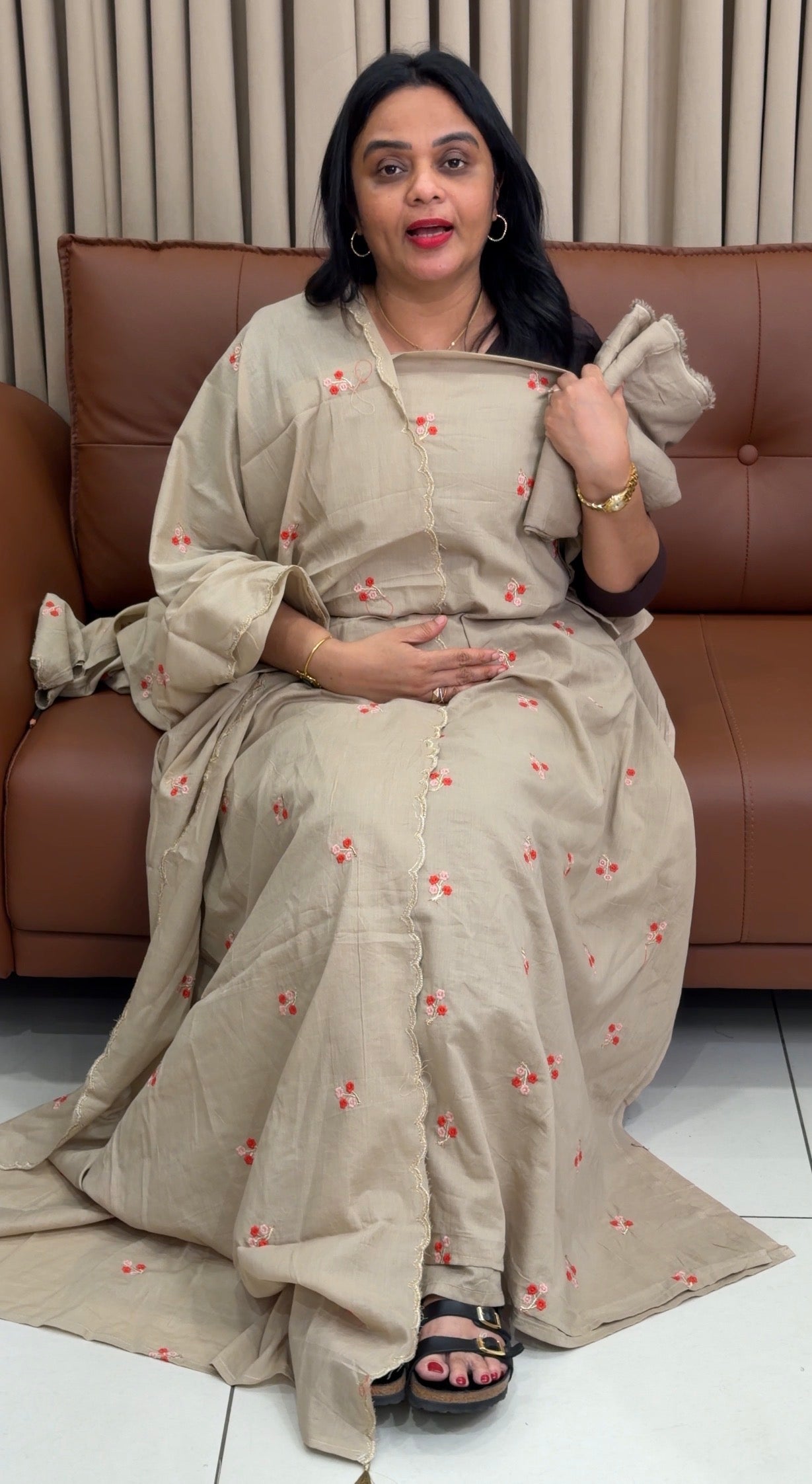 MUL MUL COTTON UNSTITCHED SALWAR SUITS - IHA 34415