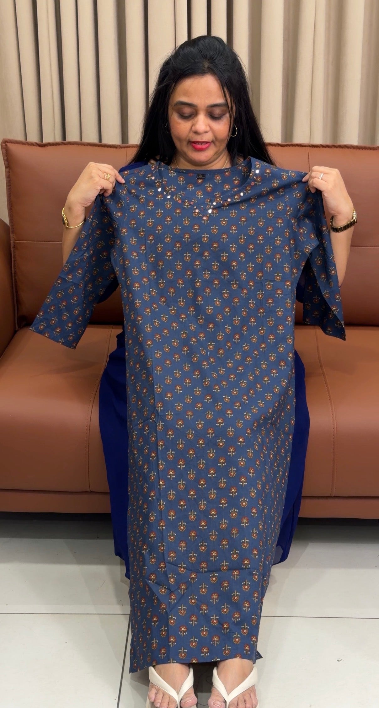 COTTON PRINTED TOPS - IHA 34927