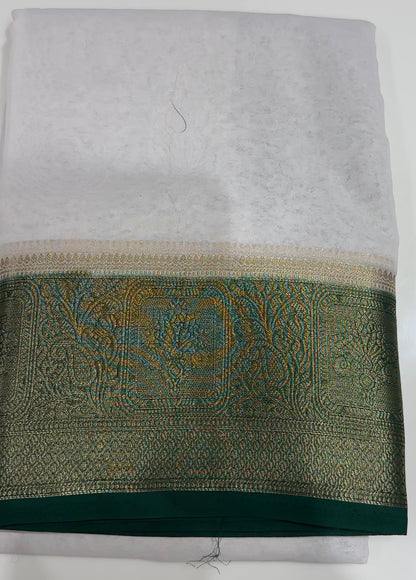 NYLON GEORGETTE SAREES - IHA 33174