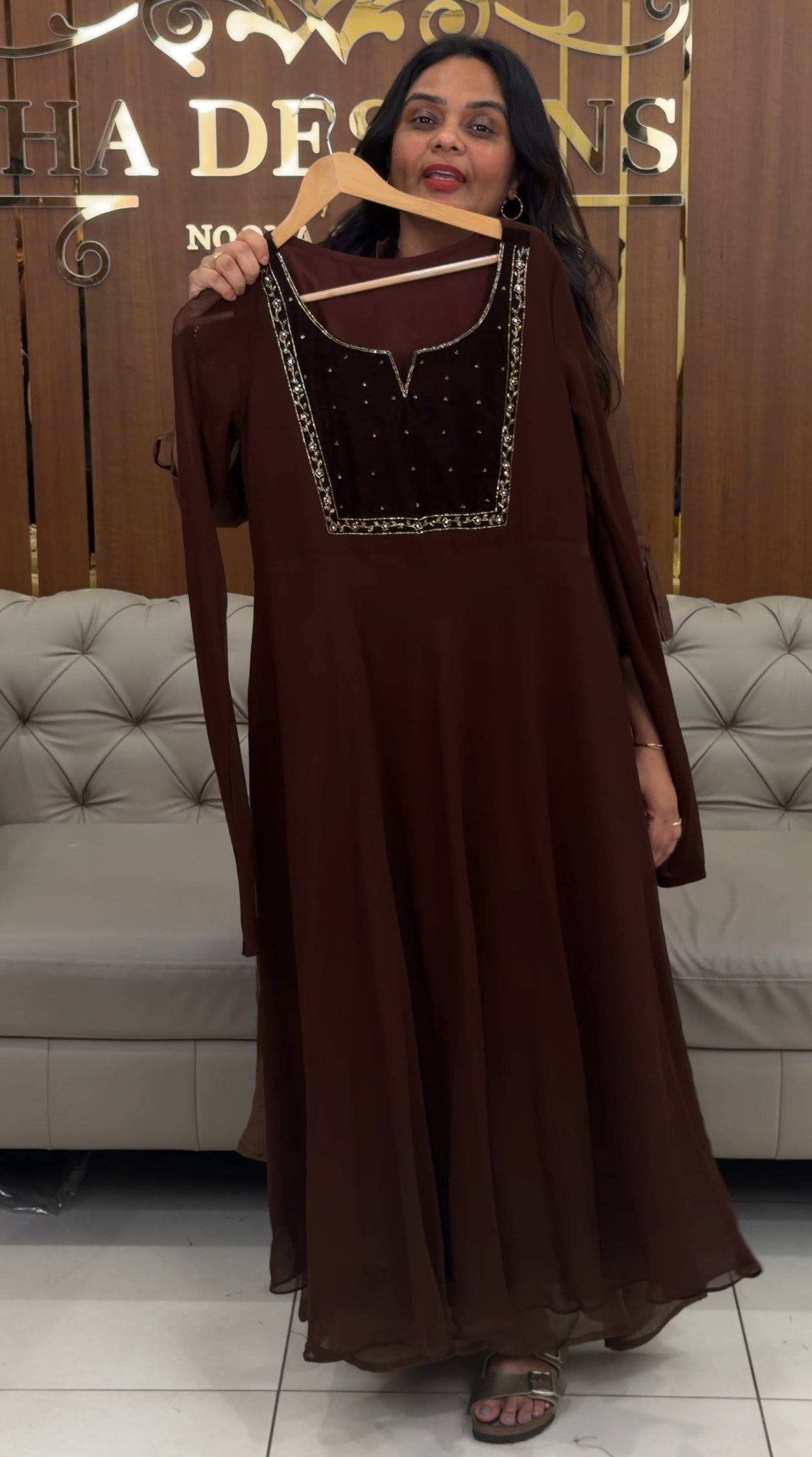 IHA'S IN-HOUSE GEORGETTE TOPS - IHA 30908