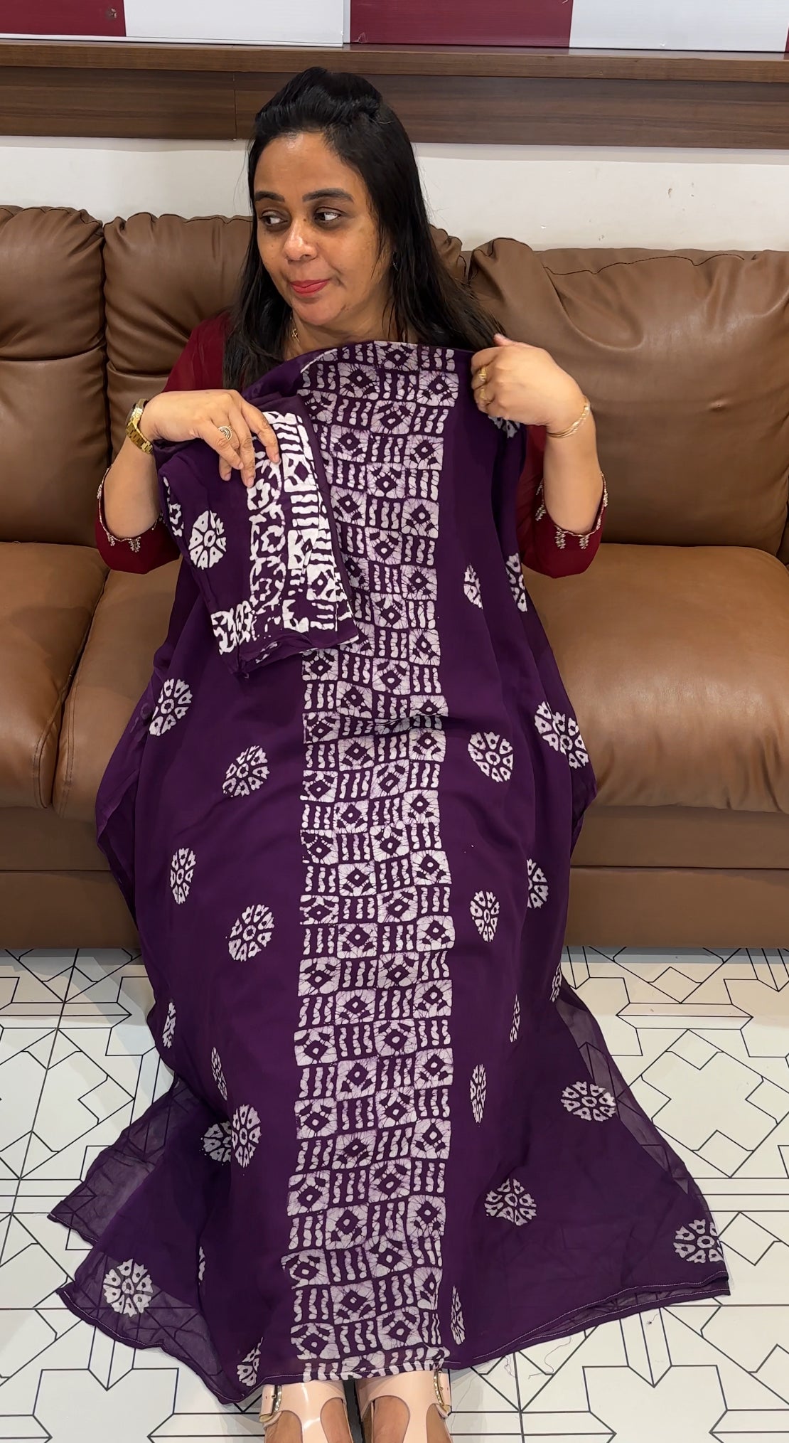 VISCOSE GEORGETTE UNSTITCHED SALWAR SUITS - IHA 28060