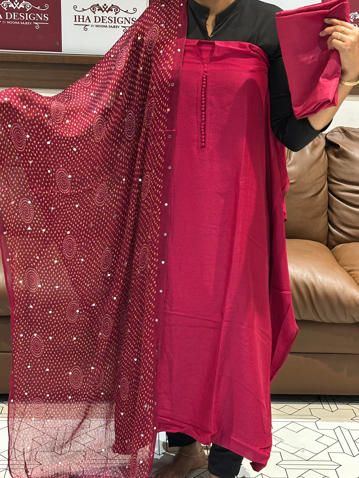 OFFER SALES UNSTITCHED SALWAR SUITS - IHA 35818