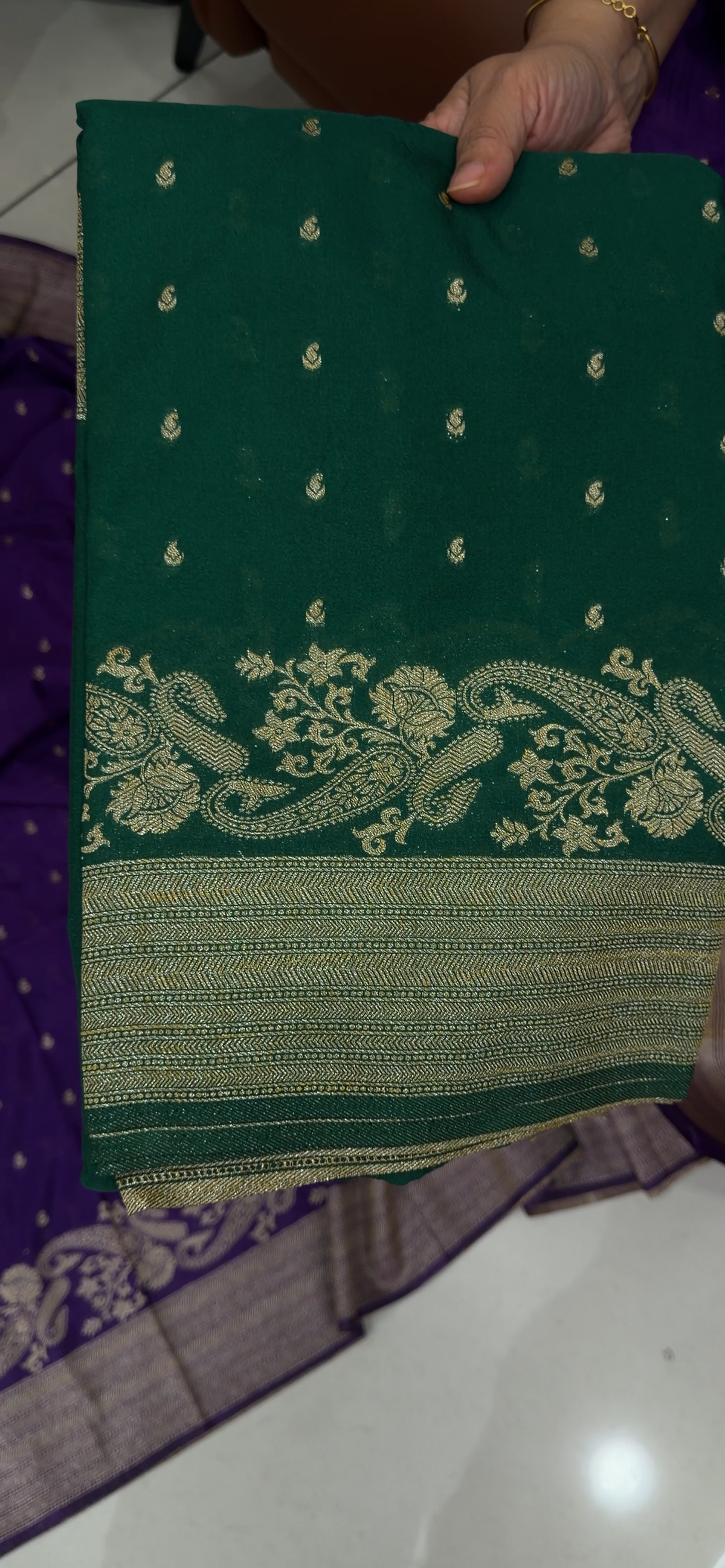 SEMI BANARASI SAREES - IHA 35381
