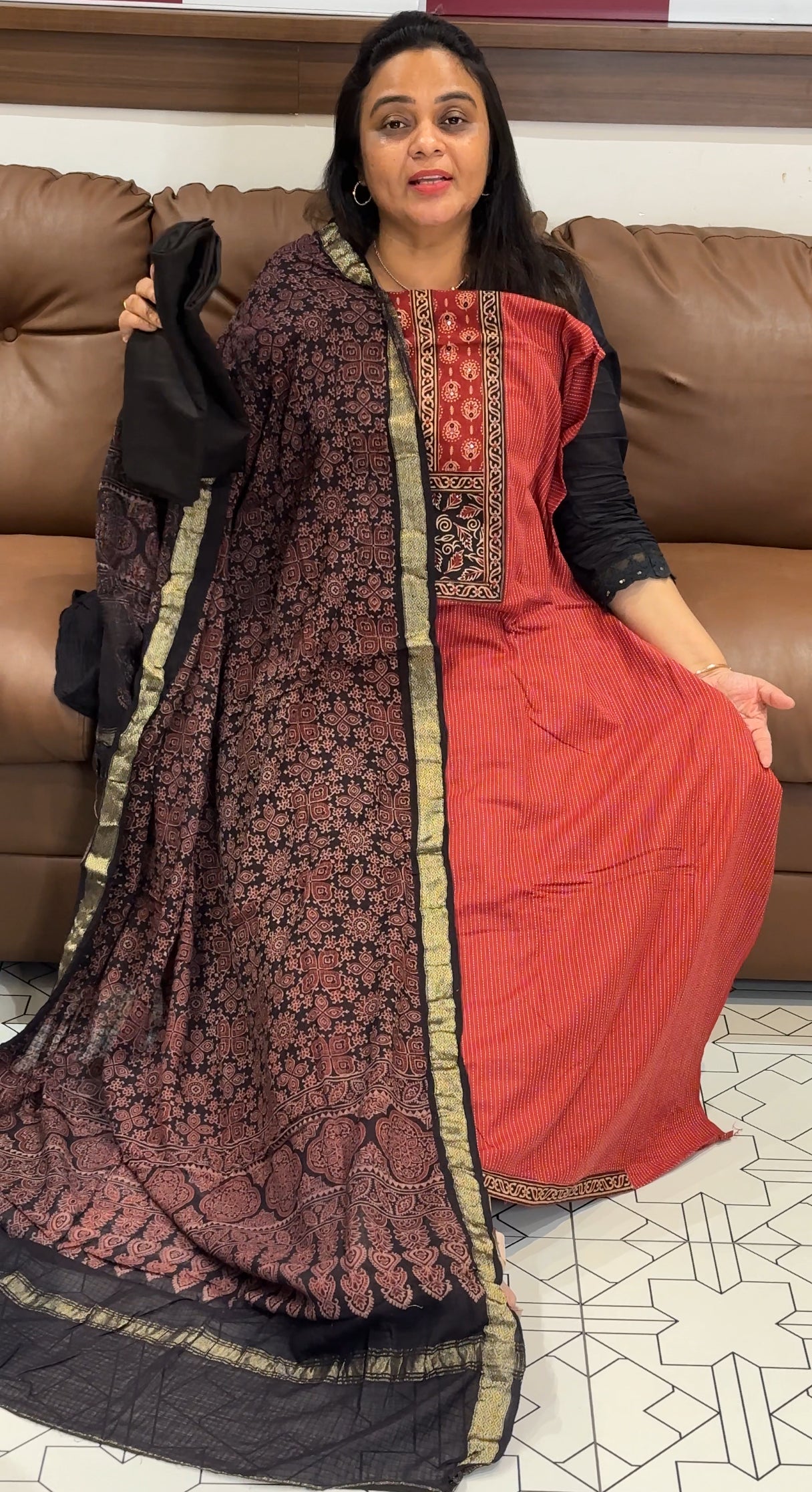 COTTON UNSTITCHED SALWAR SUITS - IHA 27909