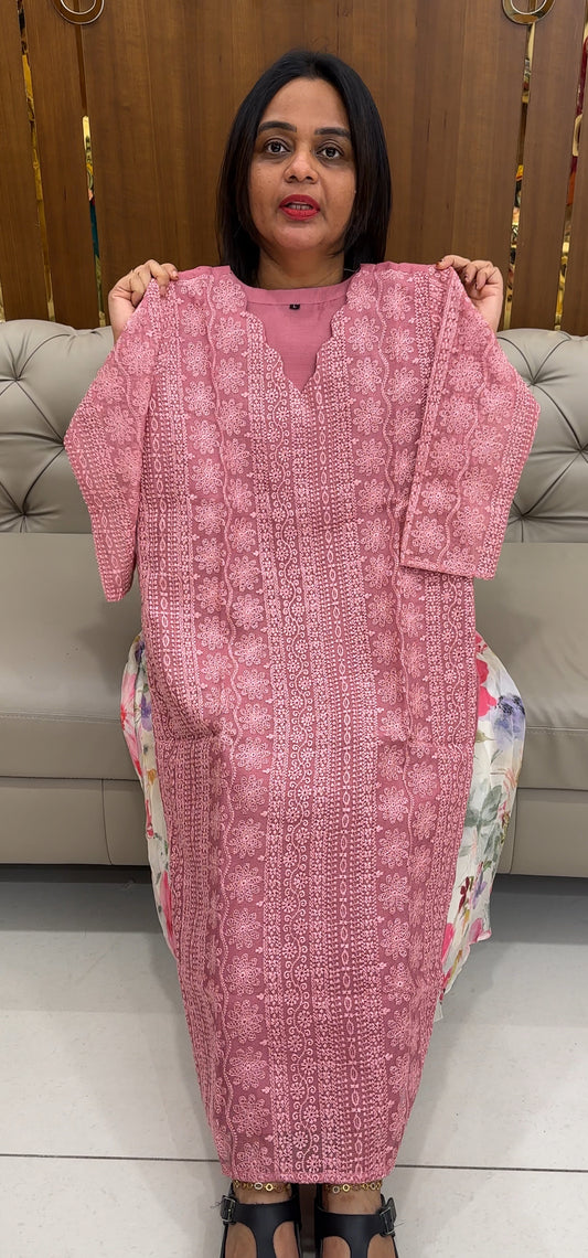 BUDGET BUY CHIKANKARI SLITED TOPS - IHA 26064