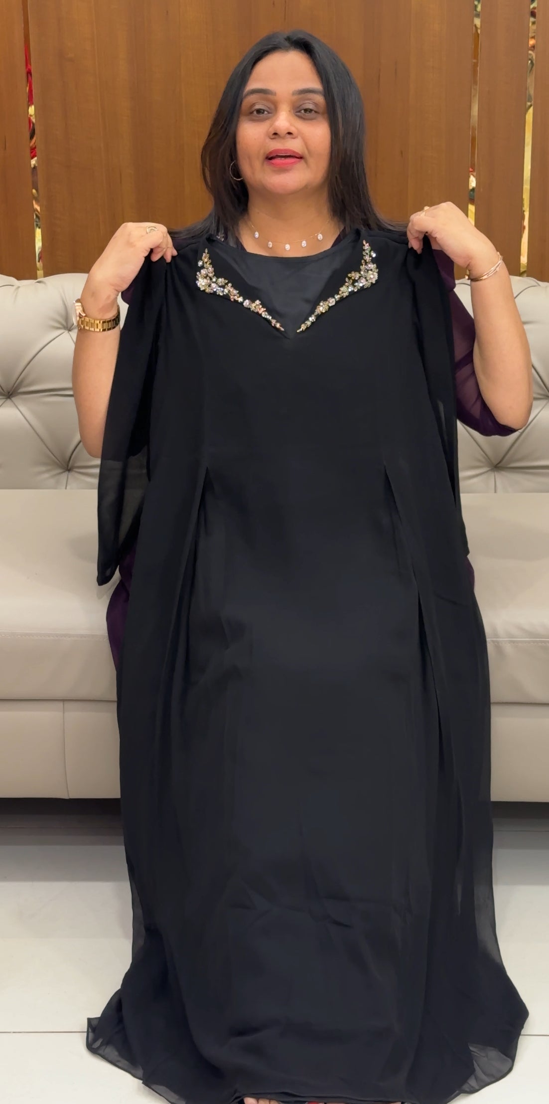 IHA'S IN-HOUSE HAND WORKED ALINE TOPS - IHA 33306