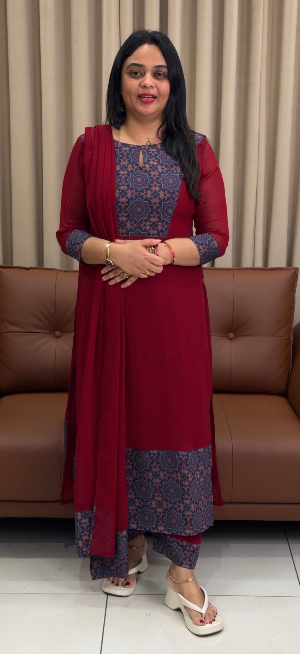 IHA'S IN-HOUSE GEORGETTE UNSTITCHED SALWAR SUITS  - IHA 33846