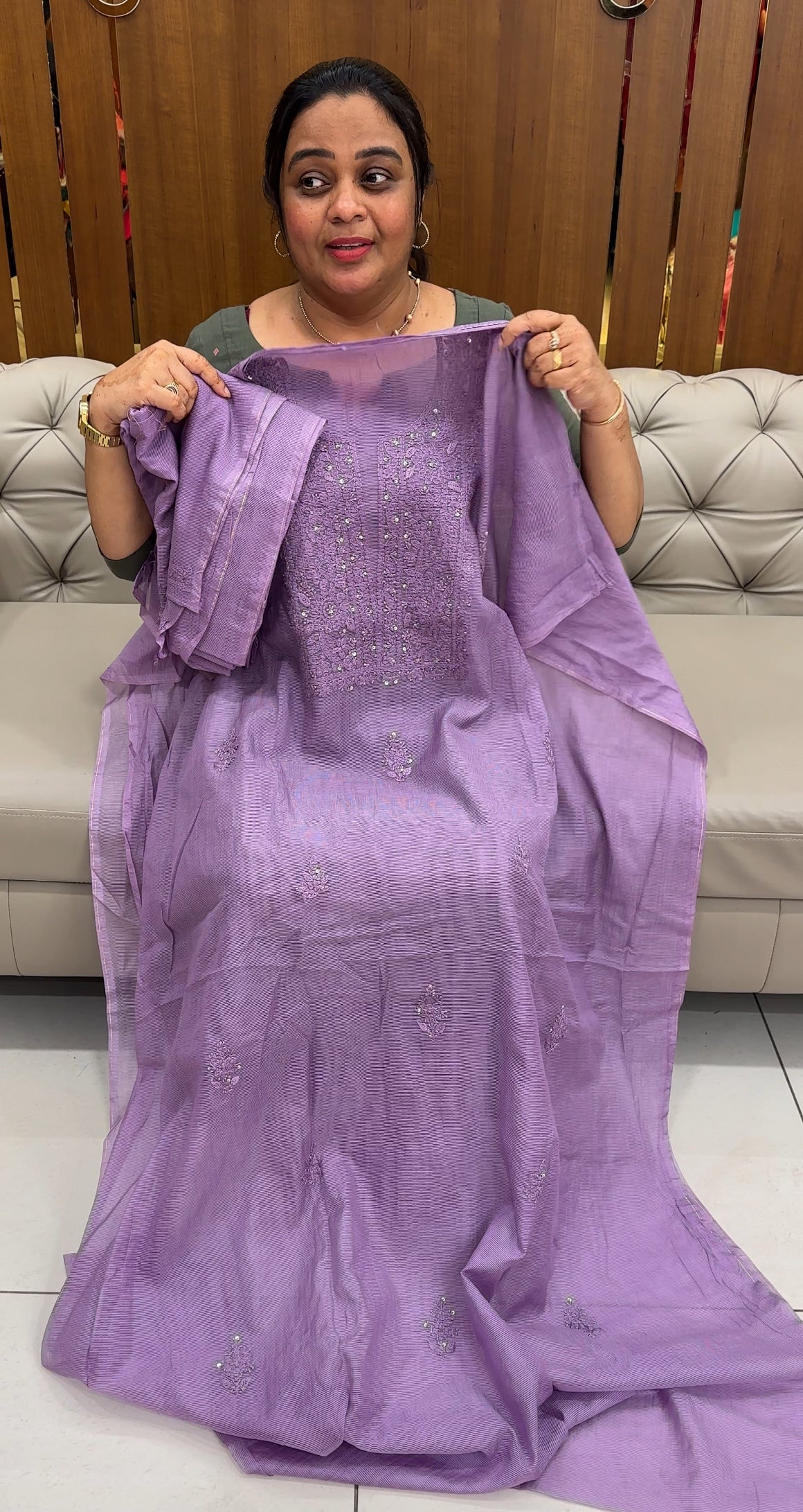 SILK KOTA UNSTITCHED SALWAR SUITS - IHA 27644