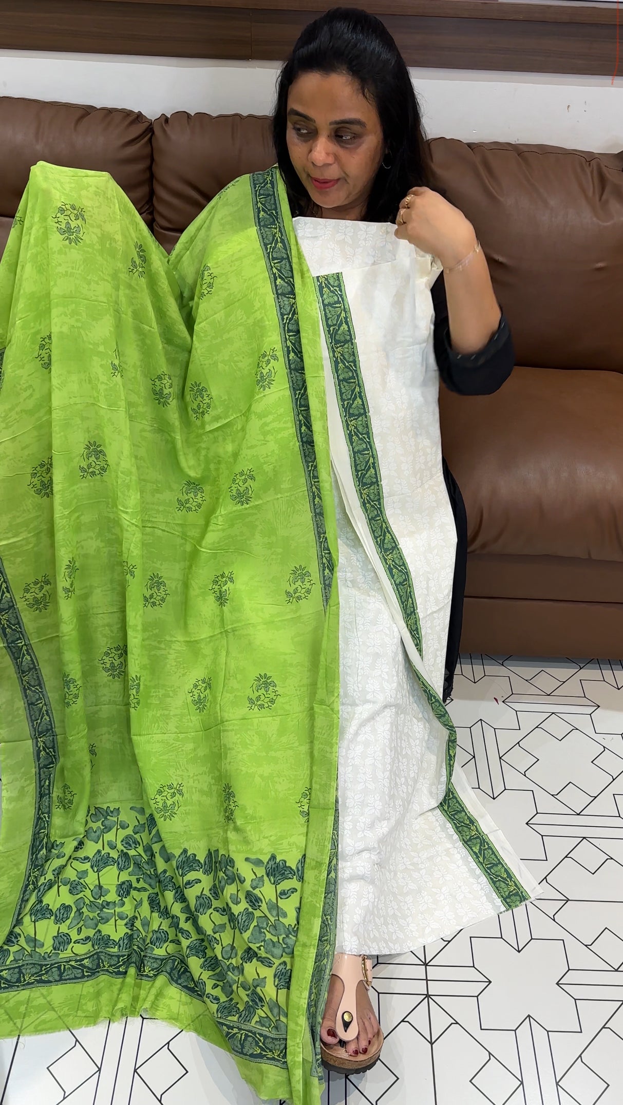 COTTON UNSTITCHED SALWAR SUITS - IHA 27943