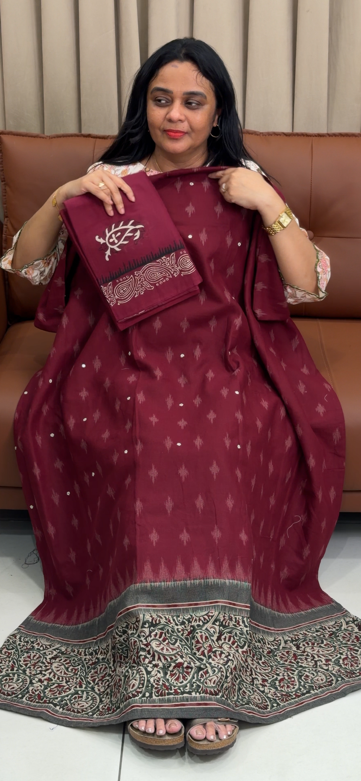 COTTON UNSTITCHED SALWAR SUITS - IHA 35897