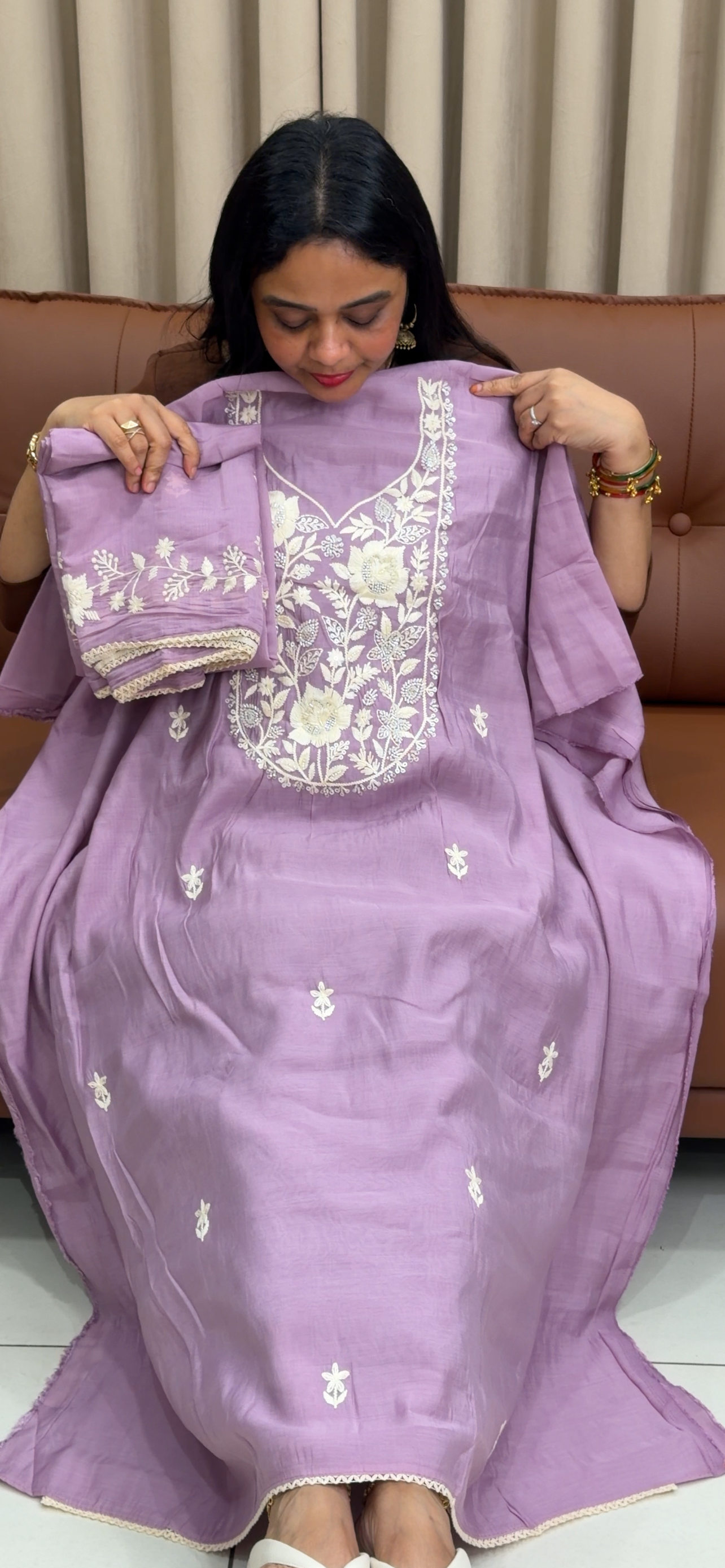 FORWARD MUL CHANDERI UNSTITCHED SALWAR SUITS - IHA 33918