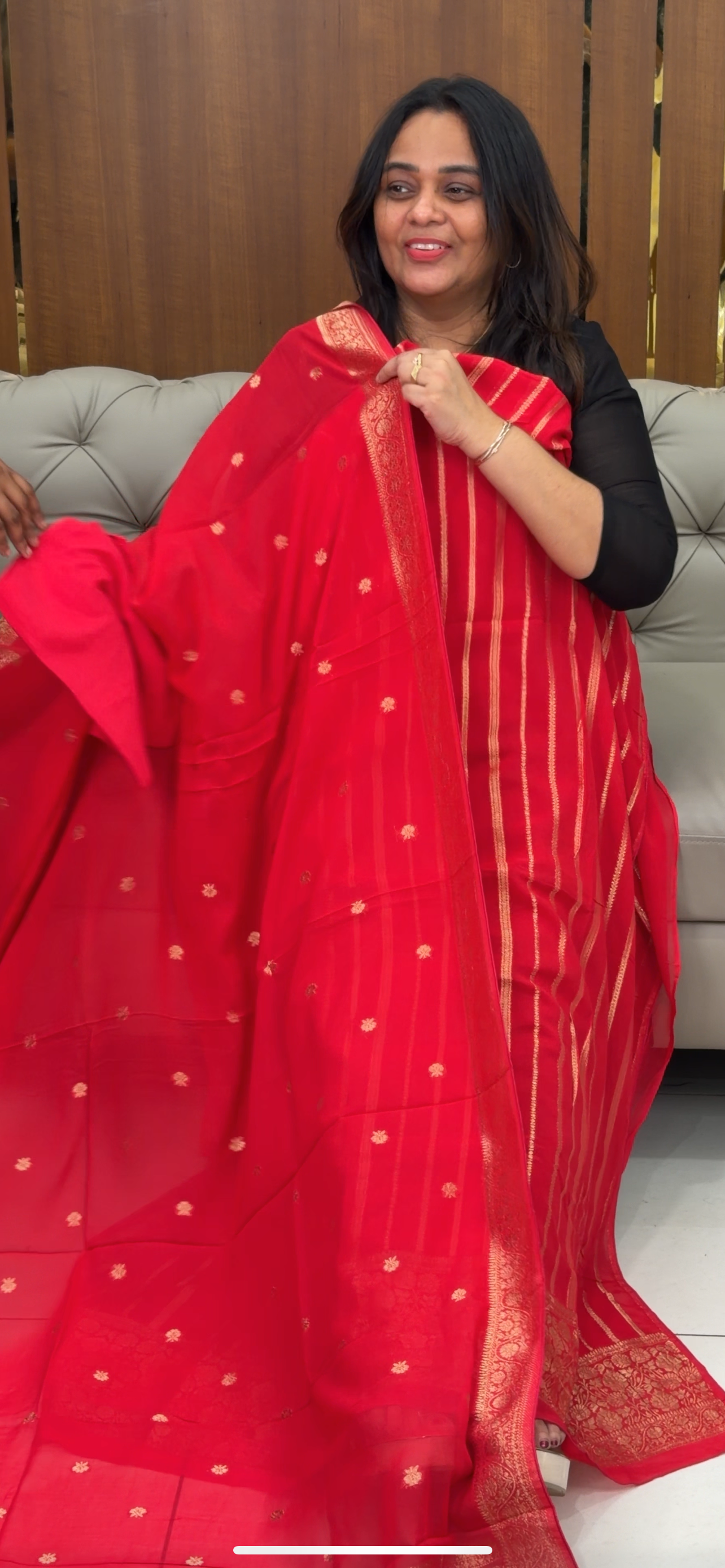 VISCOSE GEORGETTE UNSTITCHED SALWAR SUITS - IHA 29030