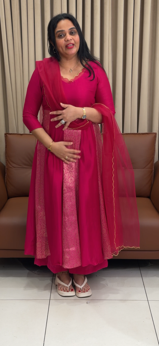 IHA'S IN-HOUSE ANARKALI TOP AND DUPATTA - IHA 34643