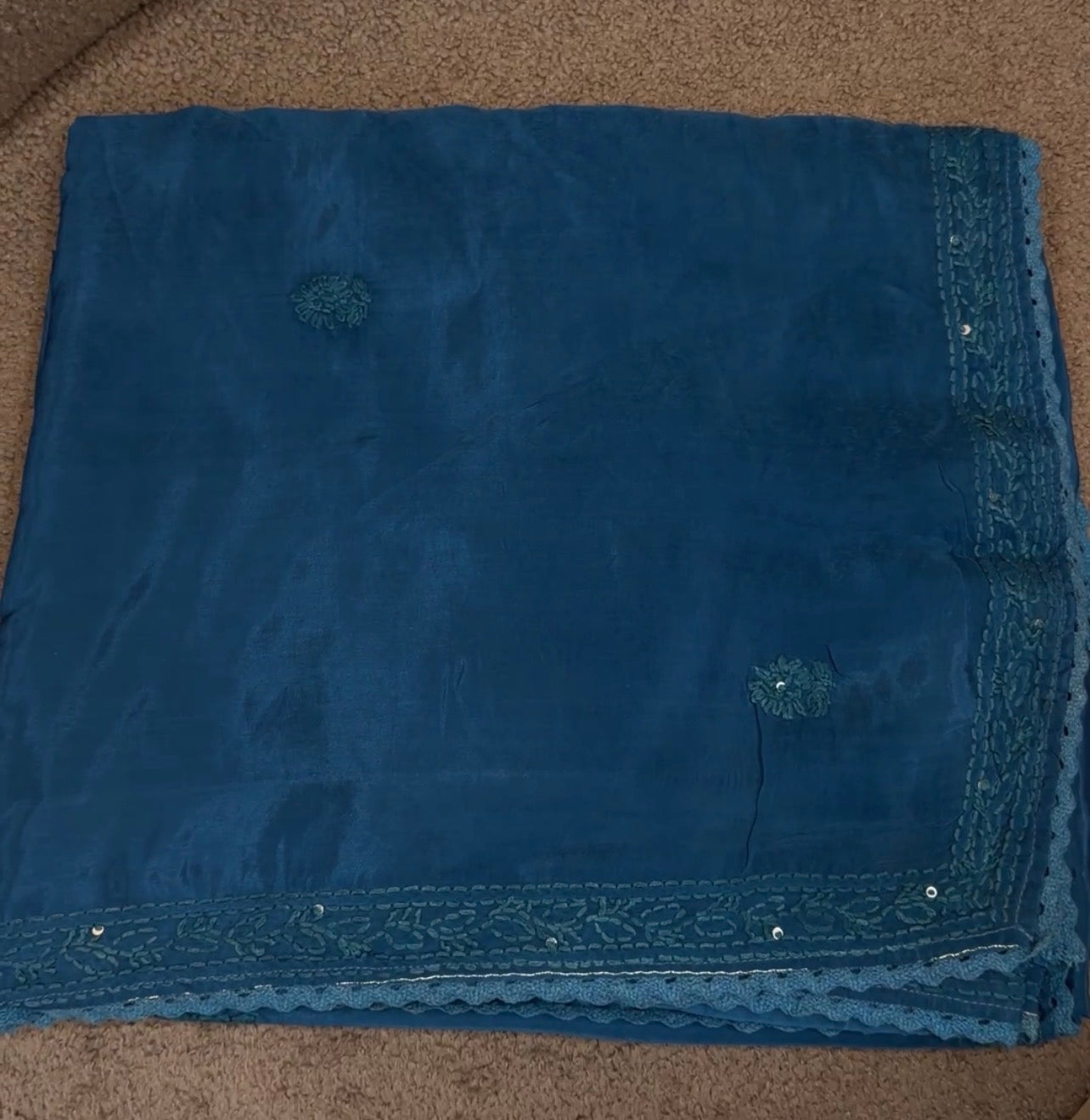 LUCKNOWI CHIKANKARI SAREES - IHA 33000