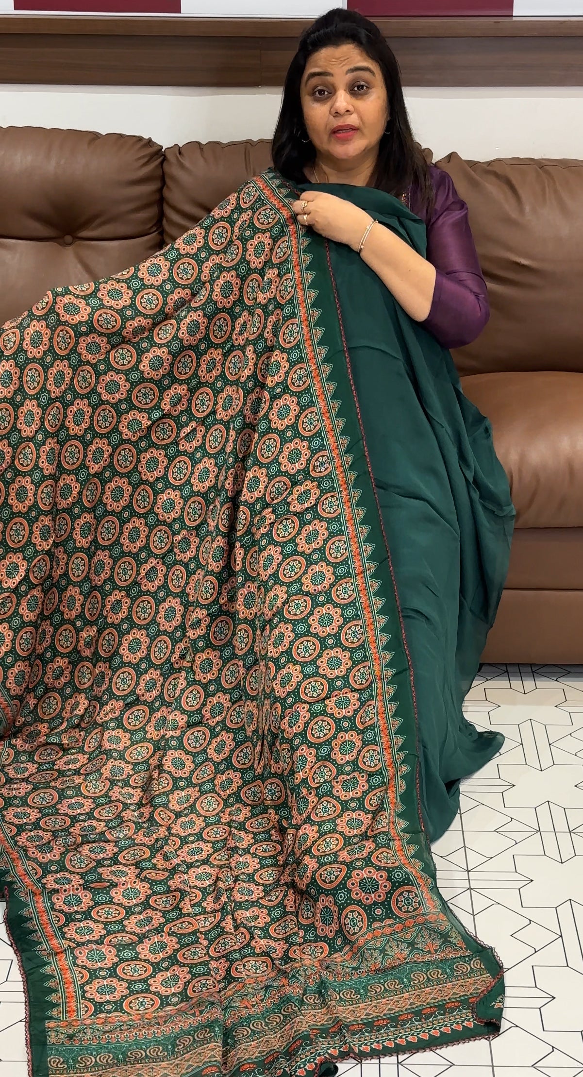 PLATINUM CHIFFON UNSTITCHED SALWAR SUITS - IHA 28029