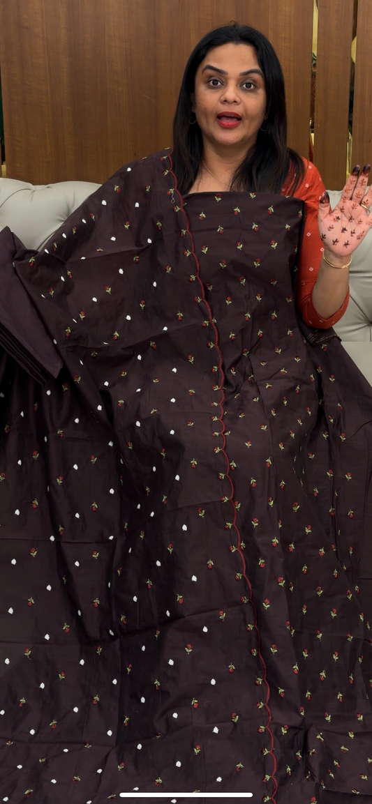 FORWARD MUL CHANDERI UNSTITCHED SALWAR SUITS - IHA 30505