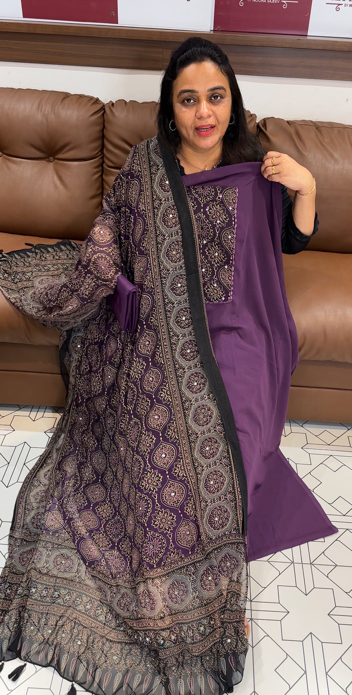 FAUX GEORGETTE UNSTITCHED SALWAR SUITS - IHA 27908