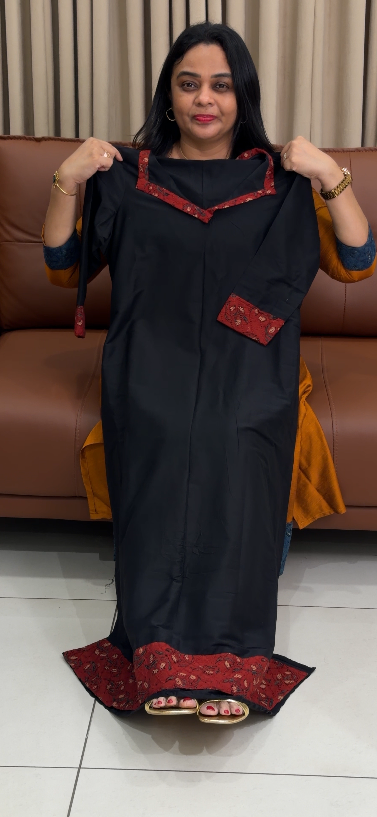 IHA'S IN-HOUSE SLUB SILK ALINE TOPS - IHA 34349
