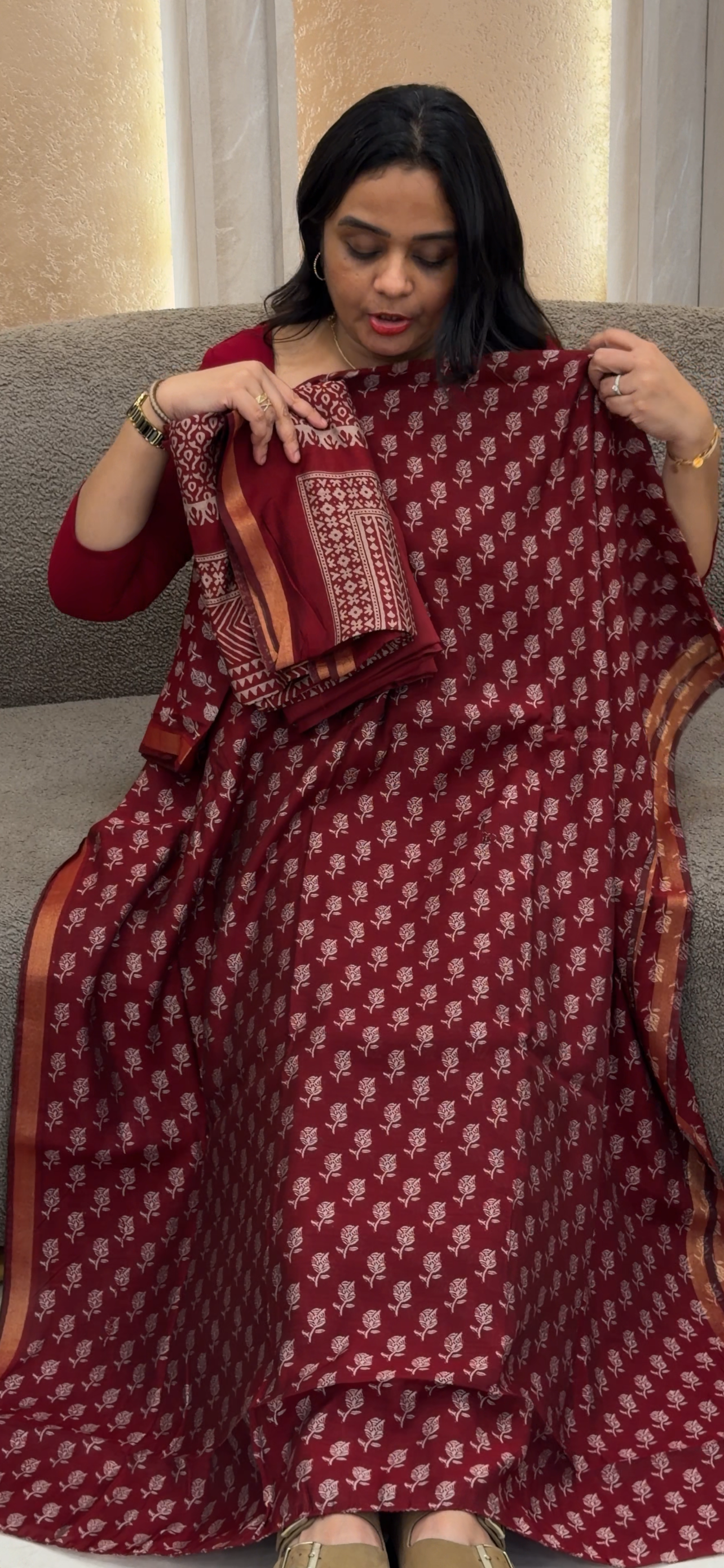 MAHESHWARI UNSTITCHED SALWAR SUITS - IHA 32926