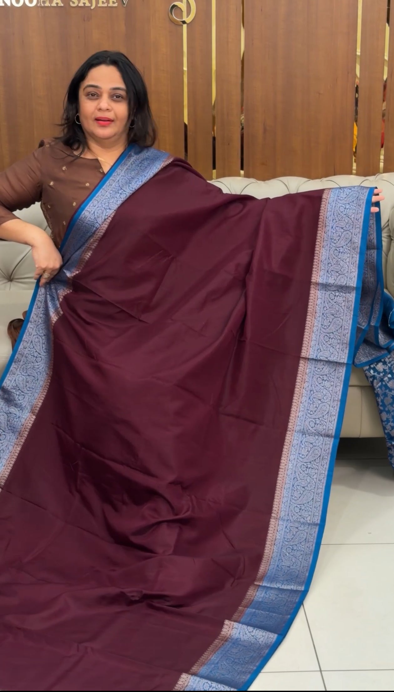 SEMI BANARASI SAREES - IHA 29279