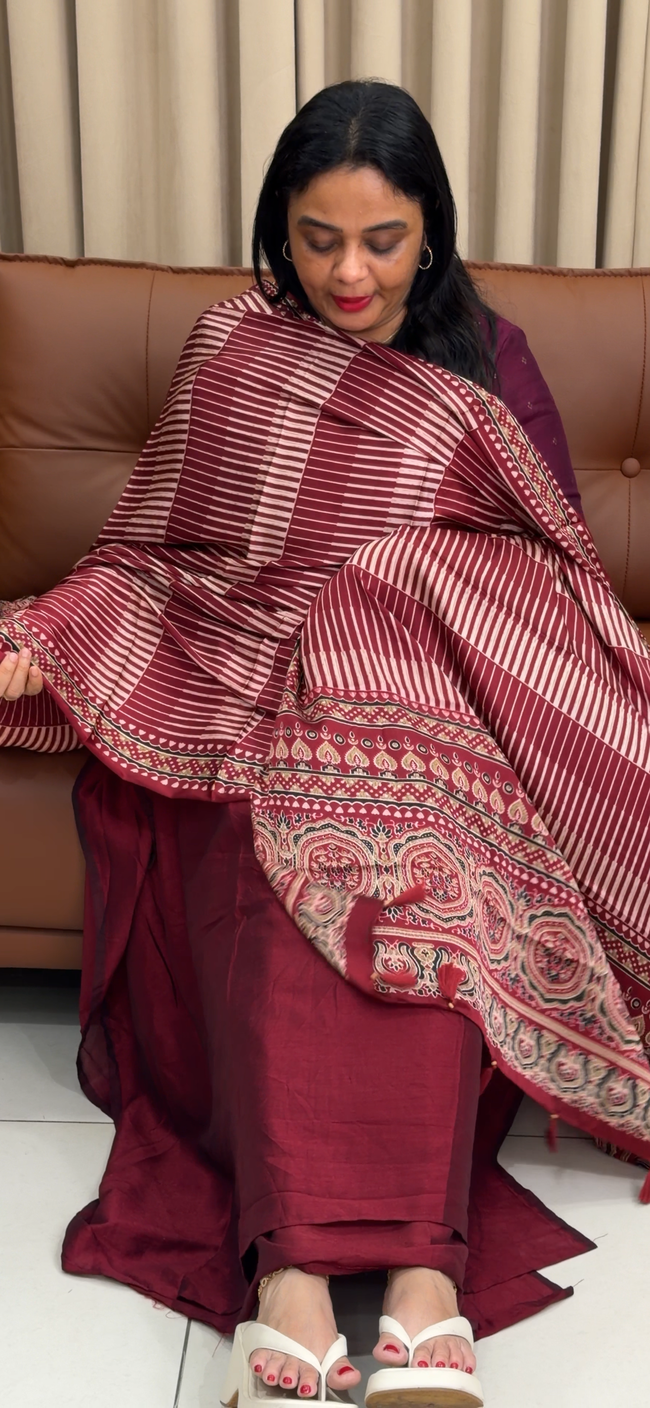 SEMI RAW SILK UNSTITCHED SALWAR SUITS - IHA 34203