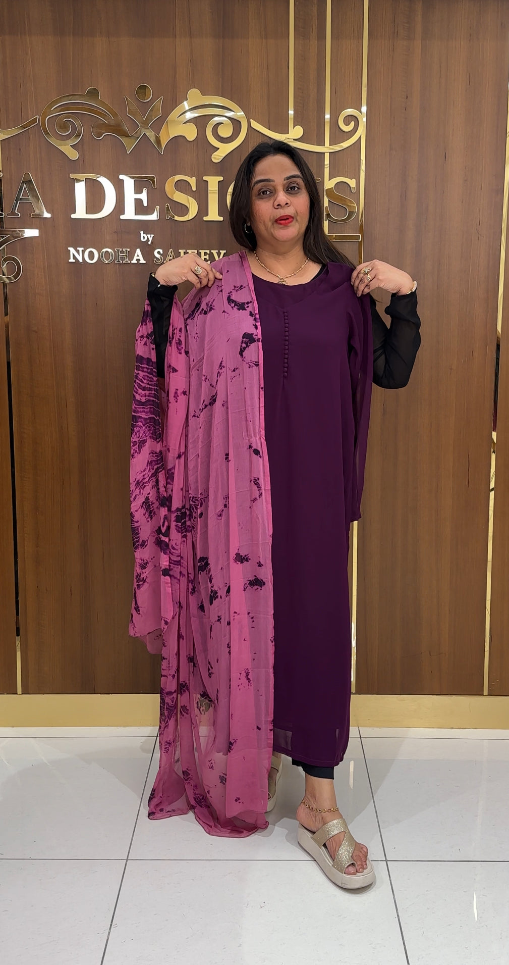 READY TO WEAR ALINE TOP AND DUPPATTA - IHA 24984