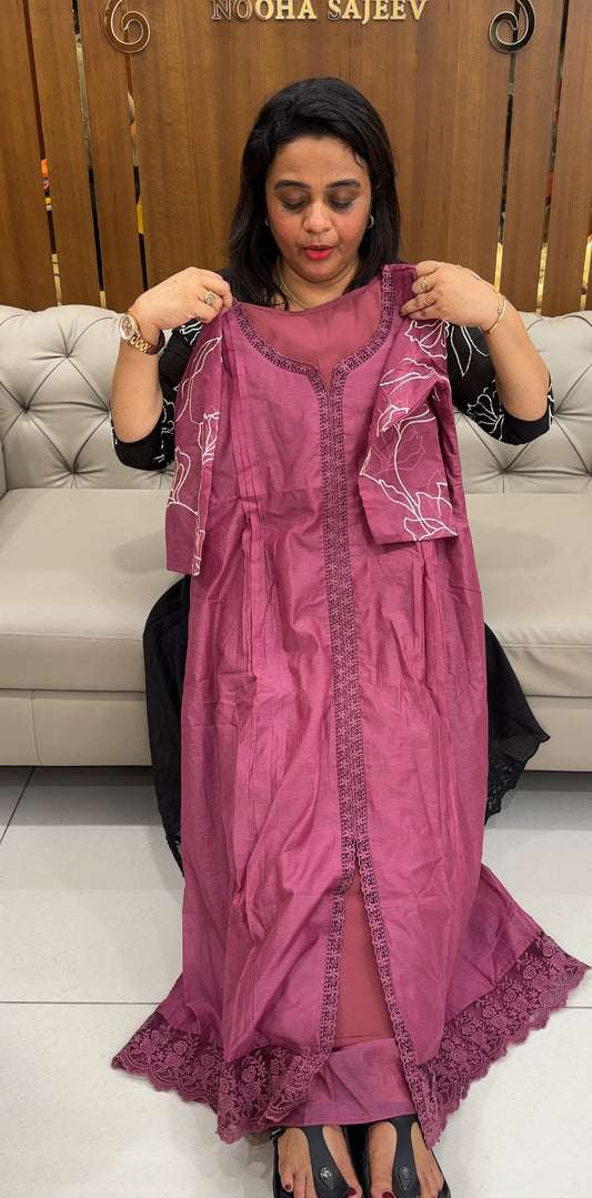 IHA'S IN-HOUSE MALAI CHANDERI ALINE TOPS - IHA 28247