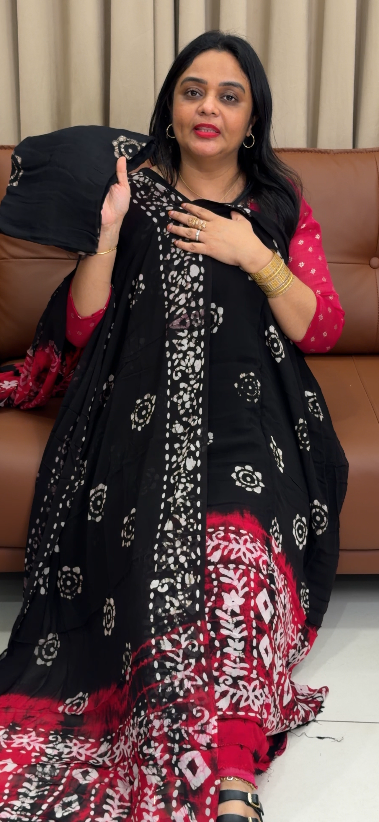 VISCOSE GEORGETTE UNSTITCHED SALWAR SUITS - IHA 34040
