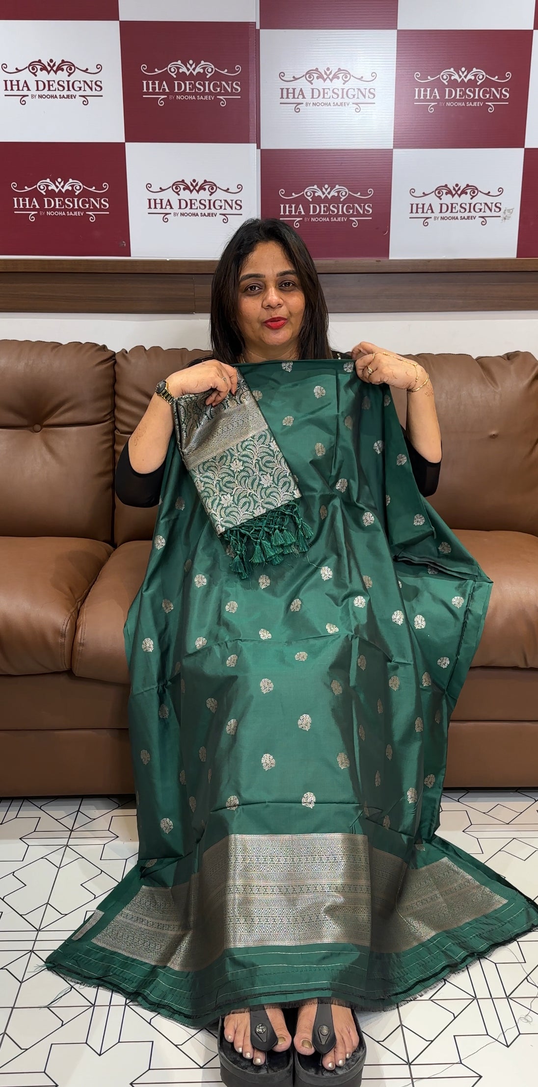 SEMI BANARASI UNSTITCHED SALWAR SUITS - IHA 24001