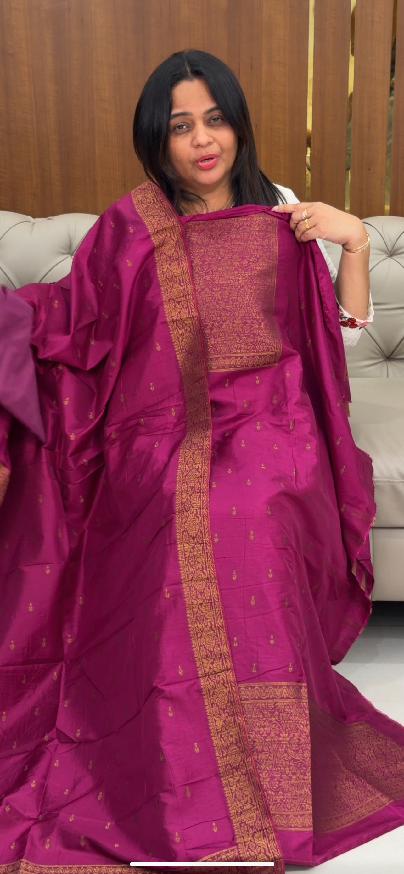 SEMI BANARASI UNSTITCHED SALWAR SUITS - IHA 29353