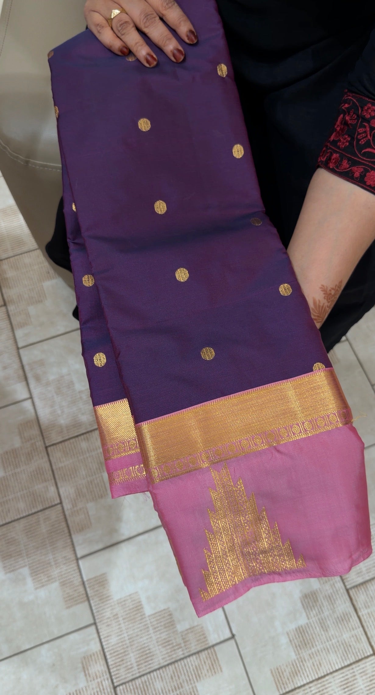 SEMI KANCHIPURAM SILK SAREES - IHA 31387