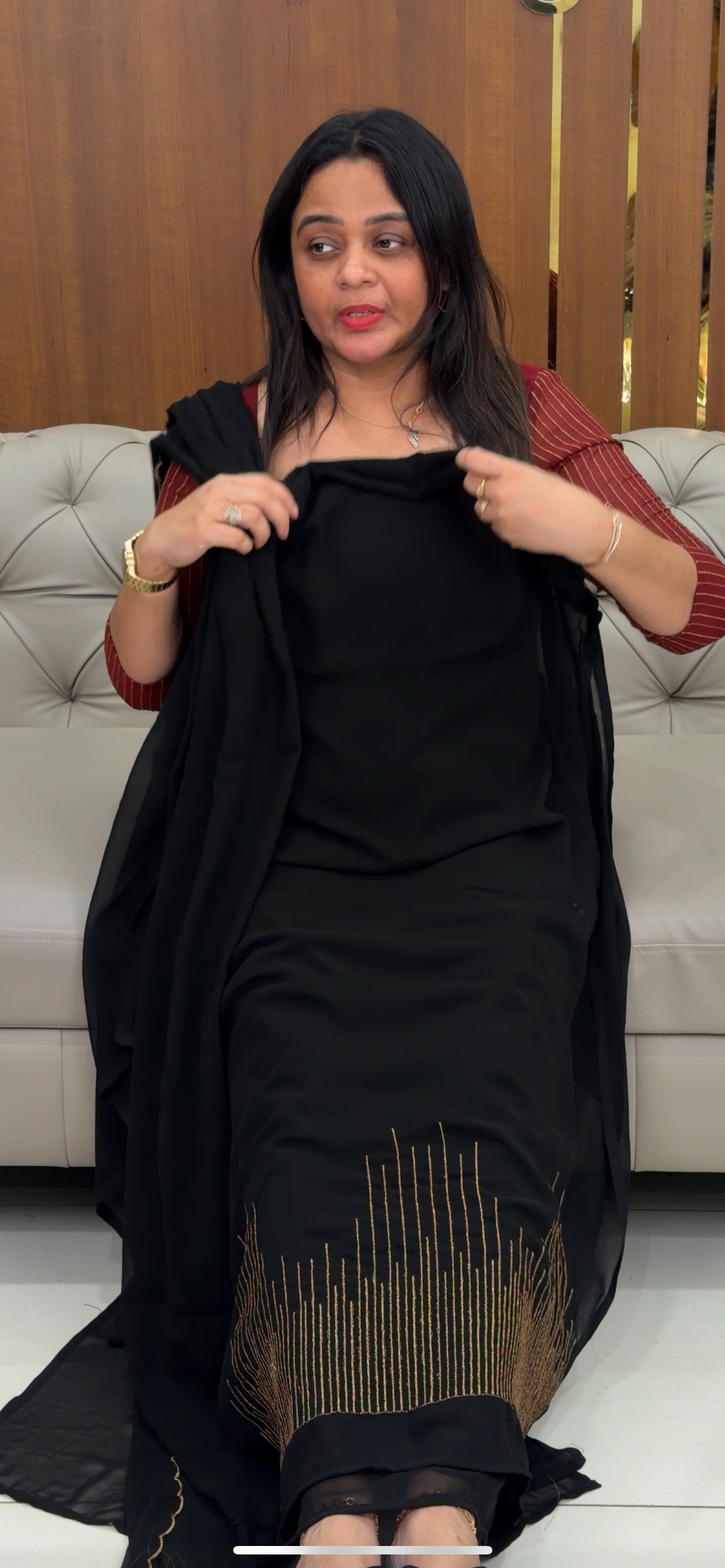 FORWARD FAUX GEORGETTE UNSTITCHED SALWAR SUITS - IHA 29240