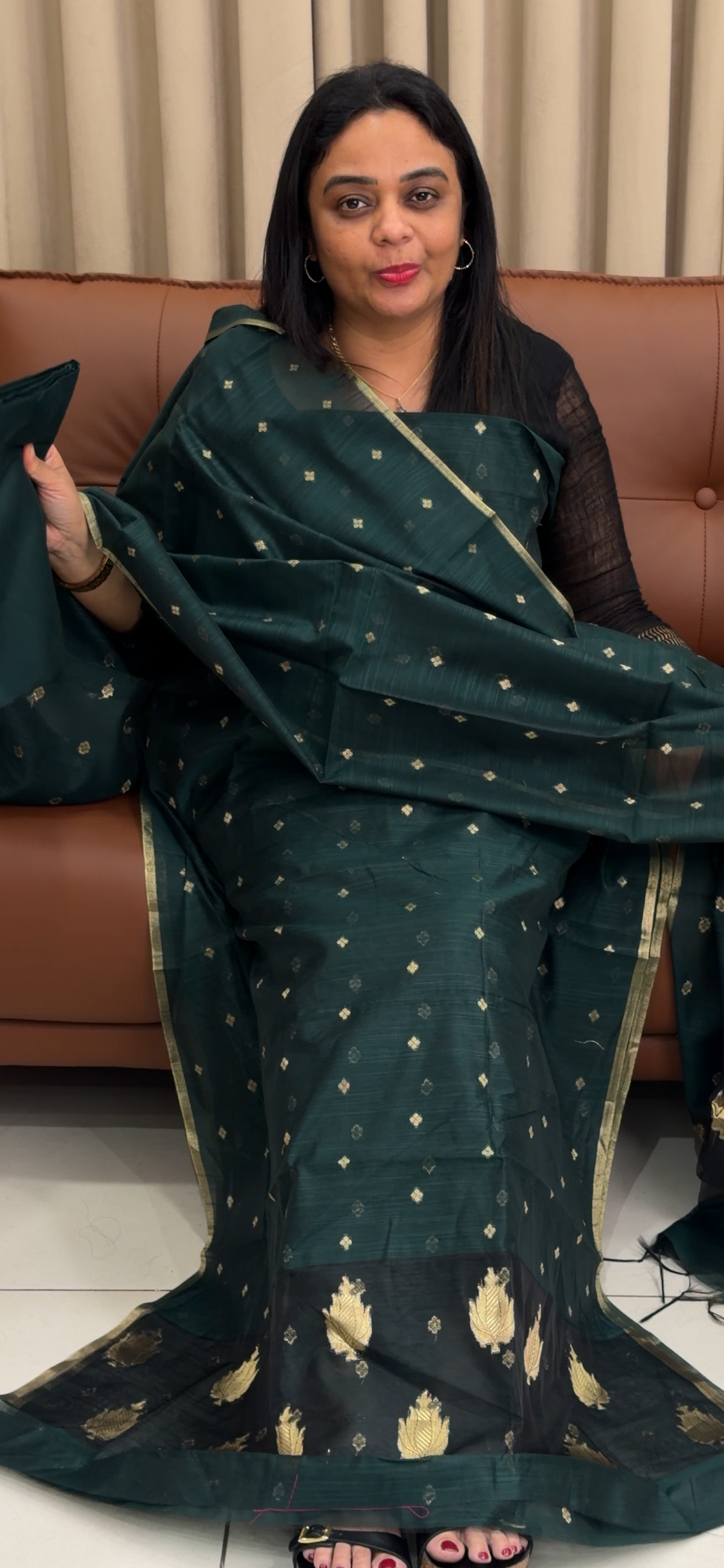 SEMI DUPION UNSTITCHED SLAWRA SUITS - IHA 33954