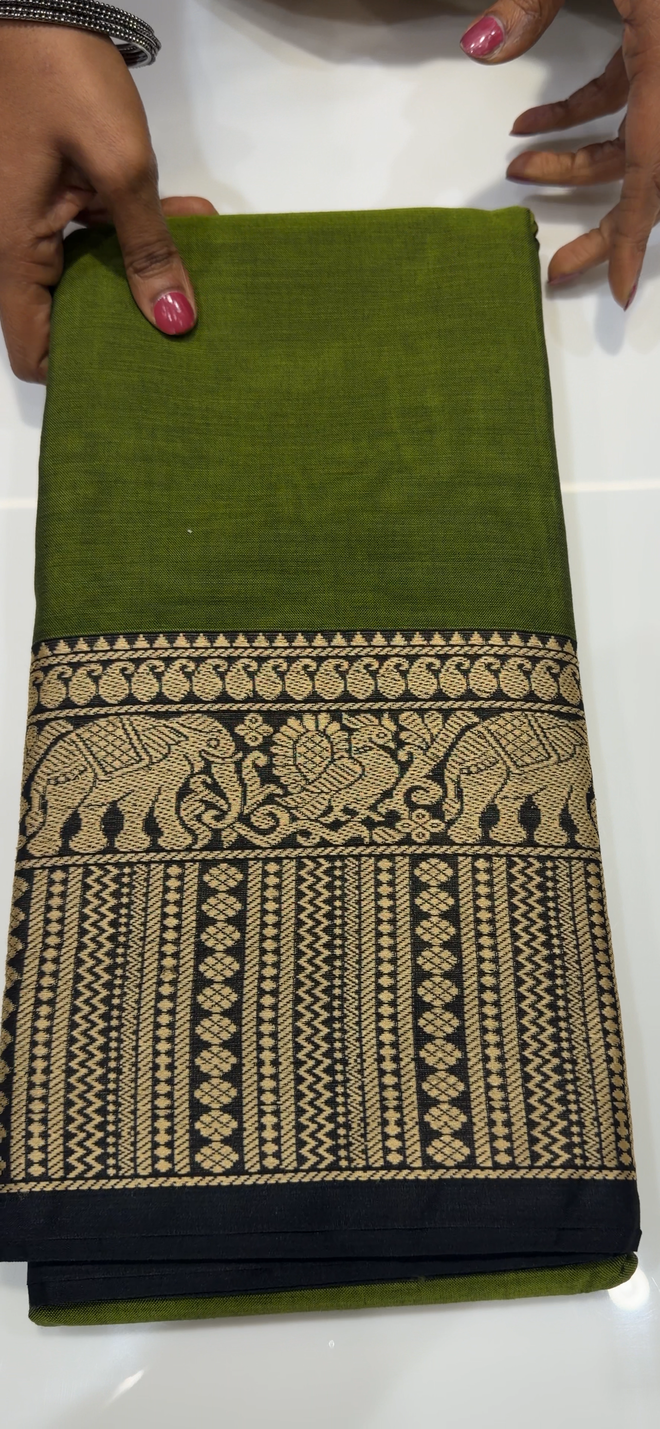 COTTON HANDLOOM SAREES - IHA 33300