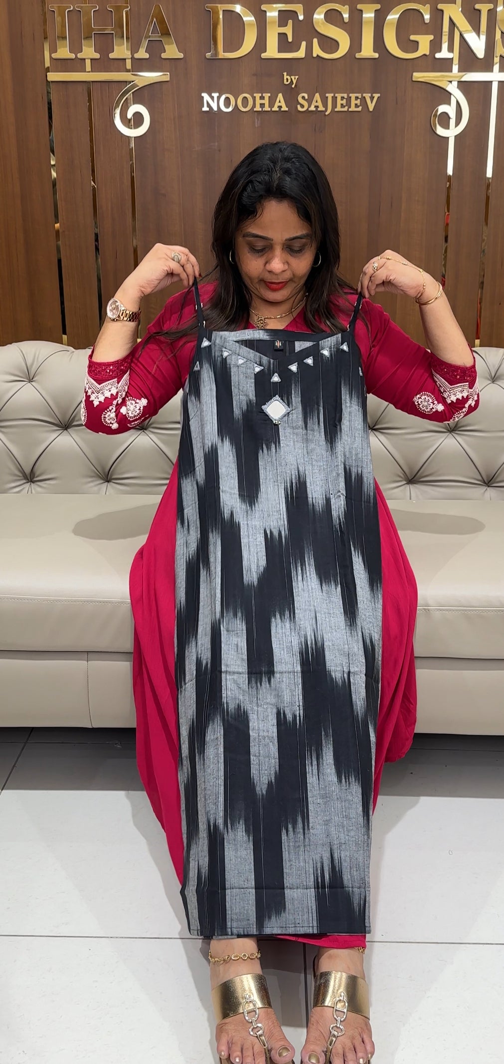 IKAT PRINTED CO-ORDS SETS - IHA 24135