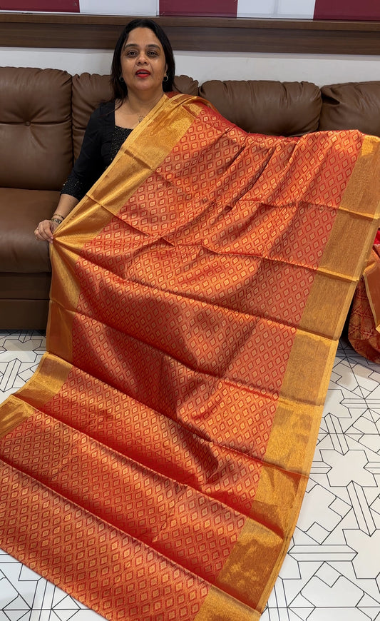 SEMI KATAN SAREE - IHA 17873