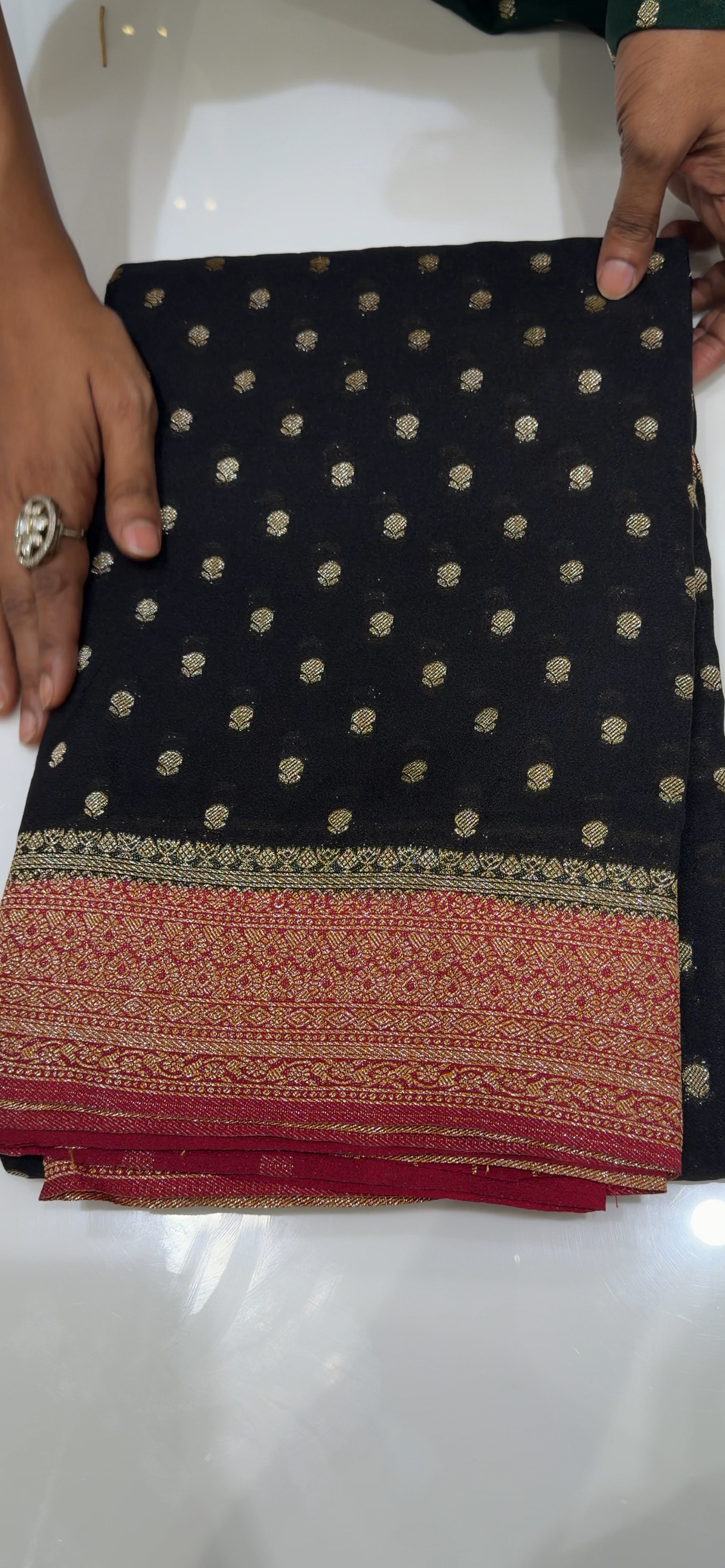 SEMI BANARASI  SAREES - IHA 35153