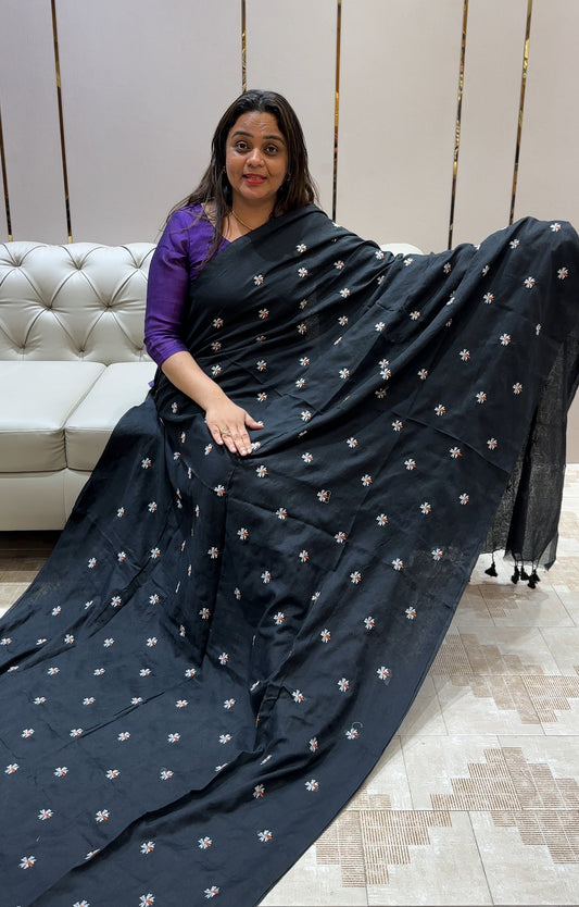 KHADDI COTTON SAREES - IHA 21897