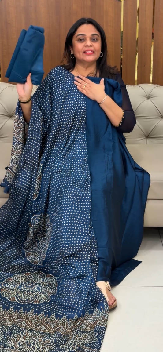 FORWARD SEMI RAW SILK UNSTITCHED SALWAR SUITS - IHA 28966