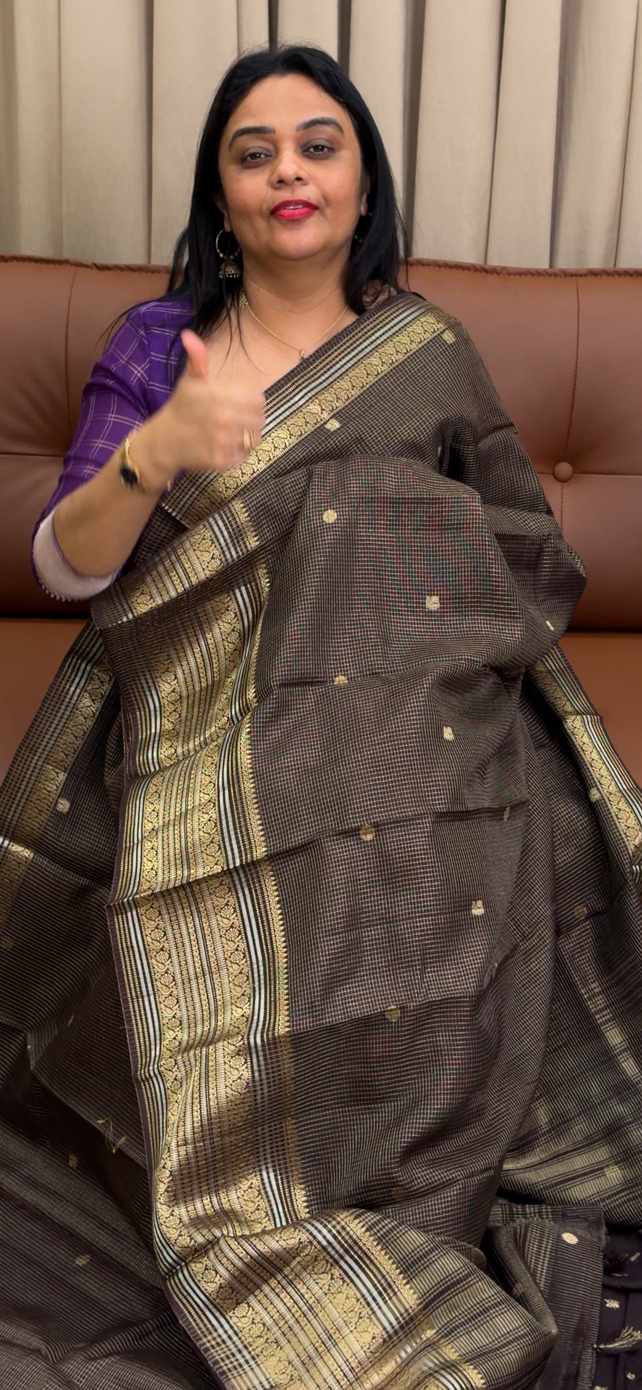 SEMI BANARASI SAREES -  IHA 33869