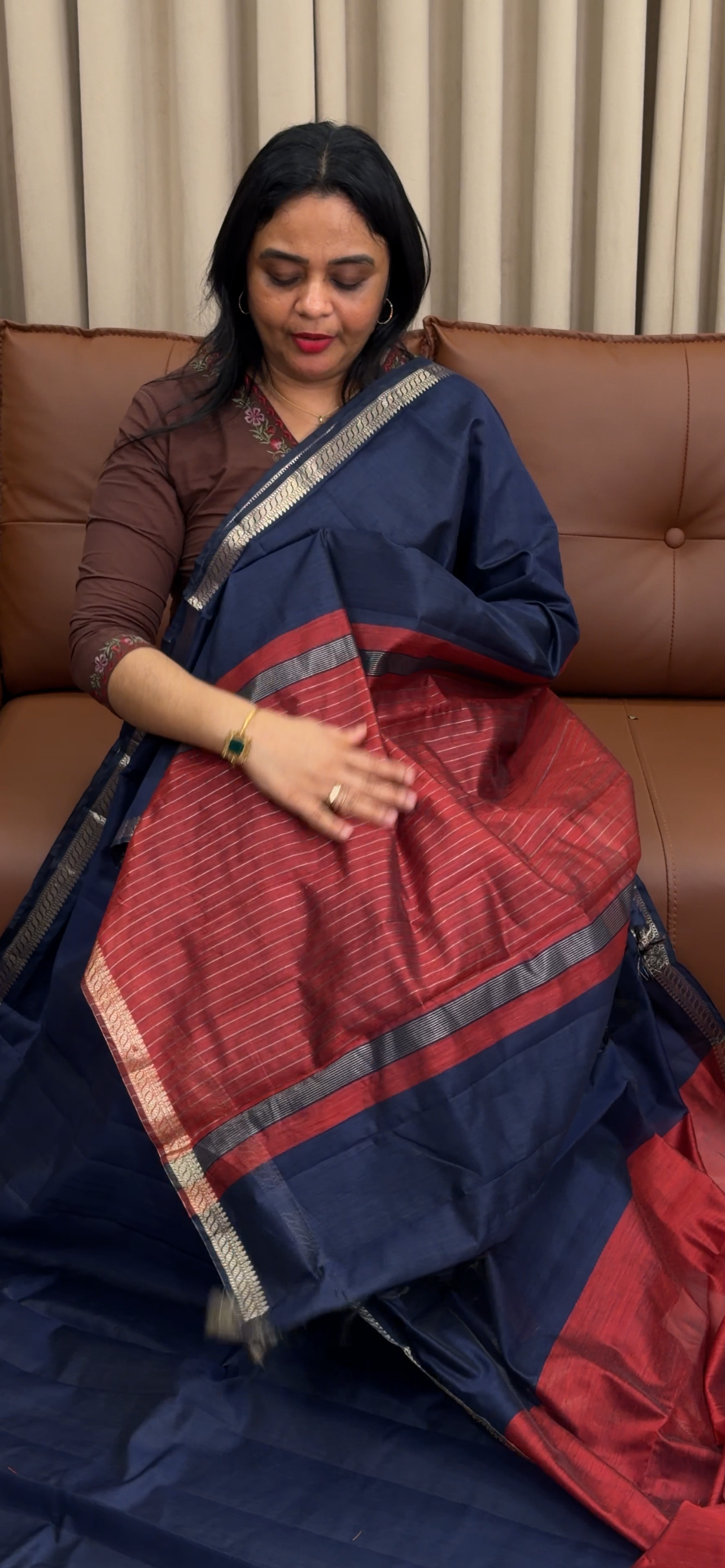 MUL CHANDERI SAREES - IHA 34238
