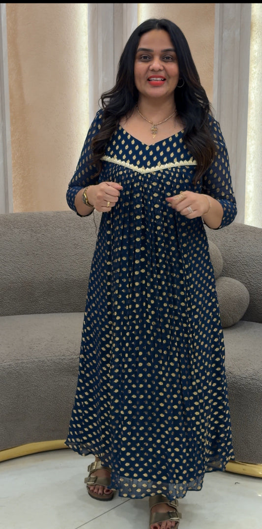 IHA'S IN-HOUSE GEORGETTE ALINE TOPS - IHA 31529