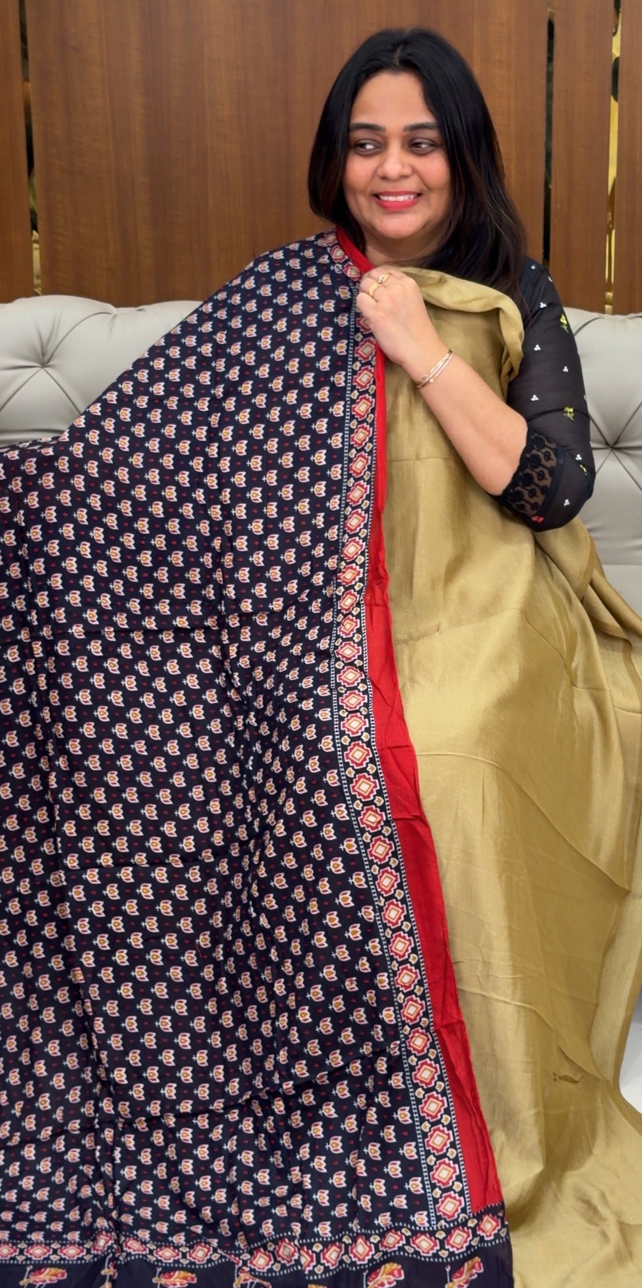 SEMI RAW SILK UNSTITCHED SALWAR SUITS - IHA 29141