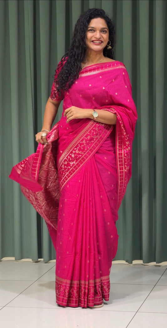 SEMI SOFT SILK SAREES - IHA 32956