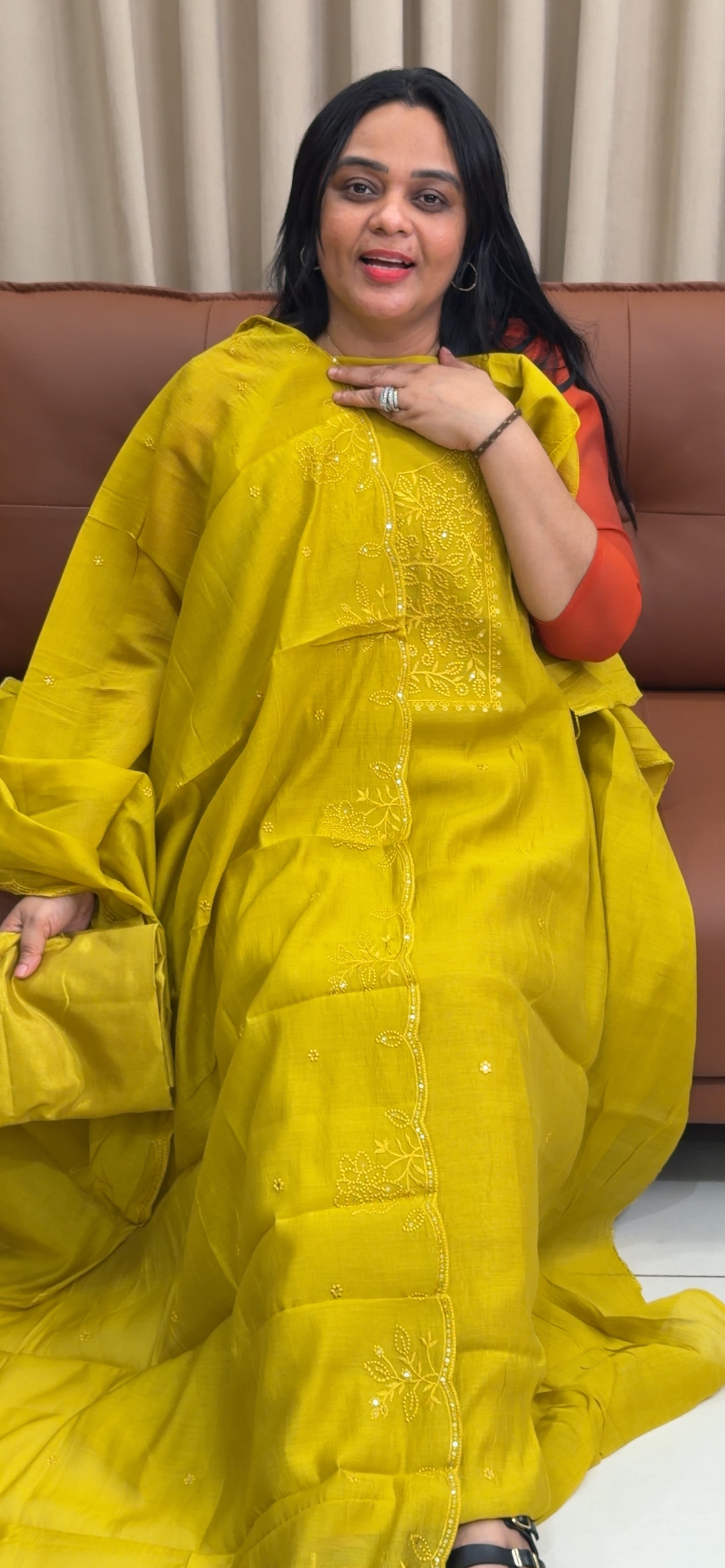 RAW SILK UNSTITCHED SALWAR SUITS - IHA 35221
