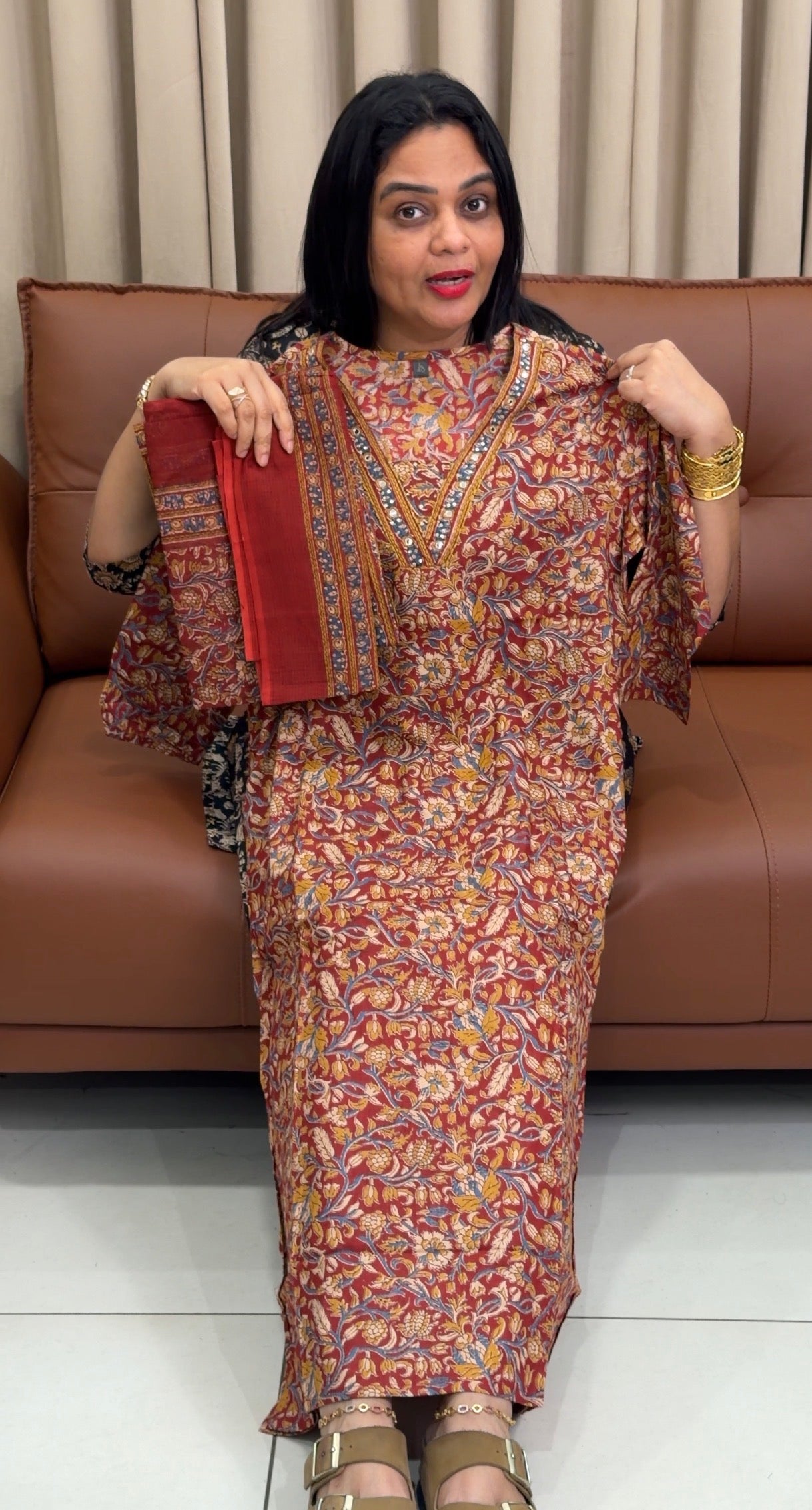 IHA'S IN-HOUSE PRINTED COTTON TOP,BOTTOM AND DUPATTA - IHA 33744
