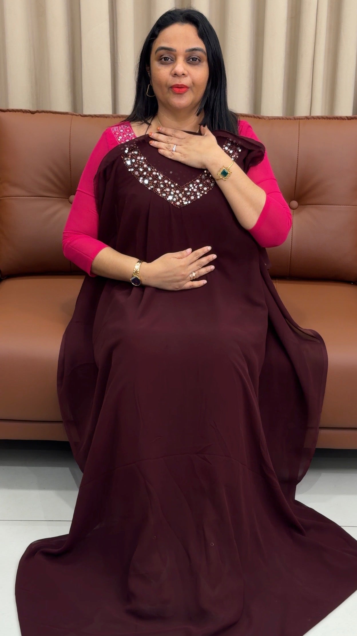 IHA'S IN-HOUSE GEORGETTE UNSTITCHED SALWAR SUITS - IHA 33526